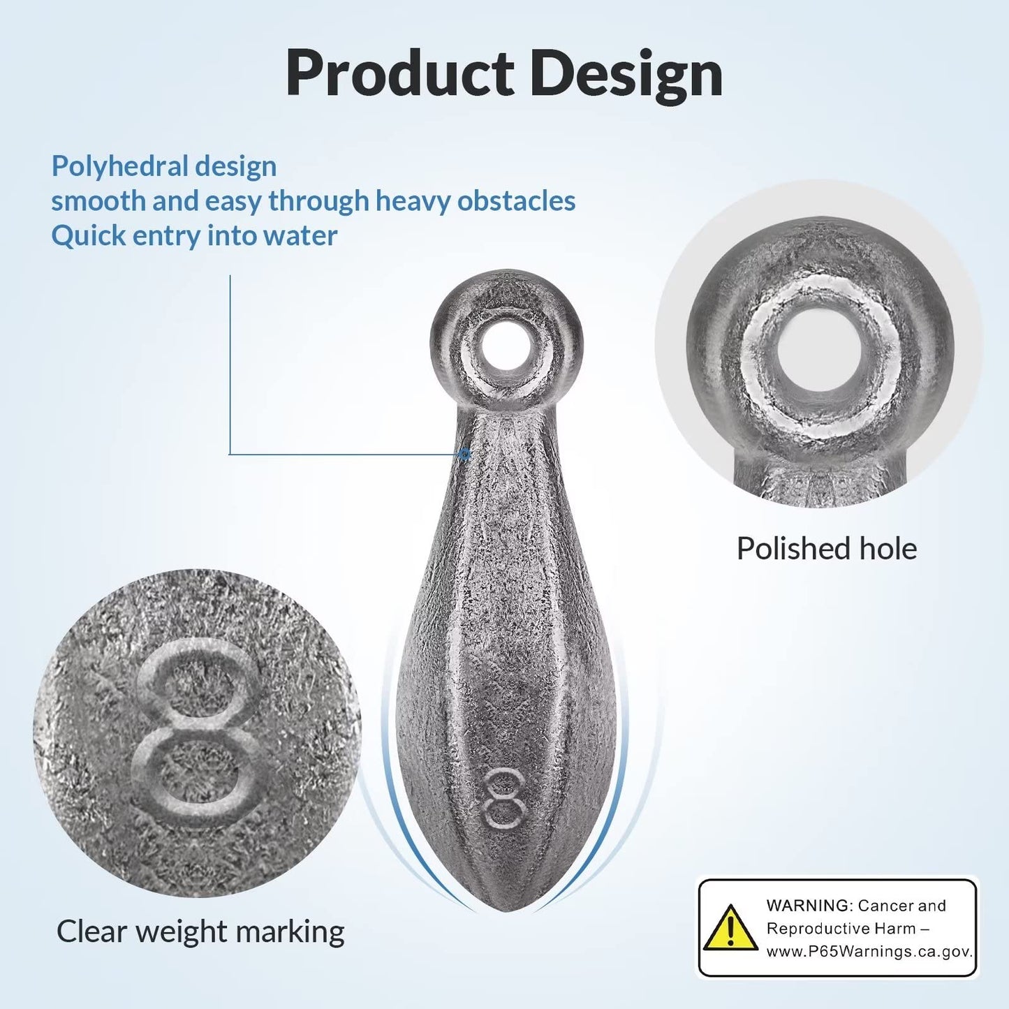 THKFISH Fishing Weights Kit - Inline, Trolling, Double Ring, Tor-pedo, Catfishing, Saltwater & Surf Fishing Weights - Coin, Disc & Pyramid Sinkers