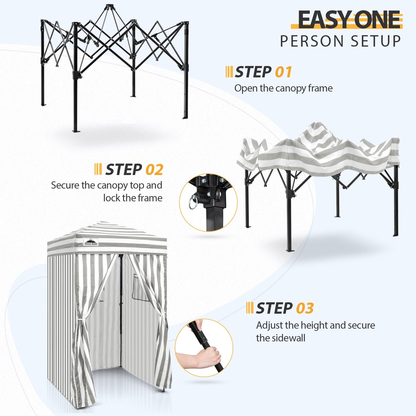 EAGLE PEAK Flex Compact 4x4 Pop-up Canopy Changing Room, Portable Dressing Room, Privacy Changing Tent for Indoor Fashion Photoshoots, Camping, or Pool, Purple