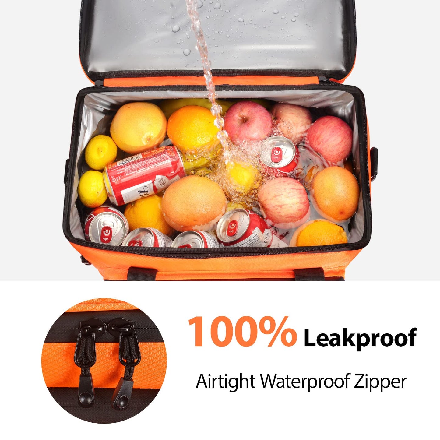 Maelstrom Soft Cooler Bag,Collapsible Soft Sided Cooler,24/30/60/75 Cans Beach Cooler,Ice Chest,Large Leakproof Camping Cooler,Portable Travel Cooler for Grocery Shopping,Camping,Road Trips