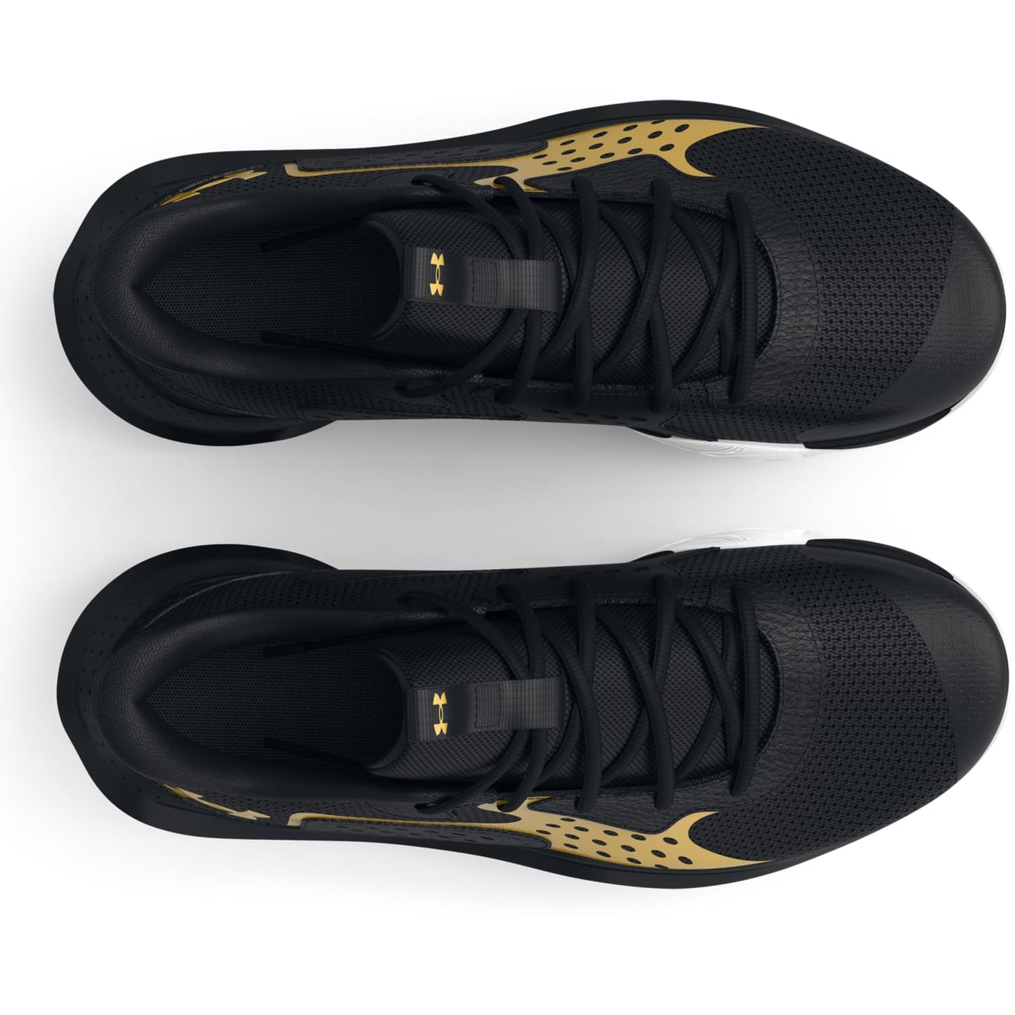 Under Armour Unisex Jet '23, (001) Black/Metallic Gold/Metallic Gold, 9, US