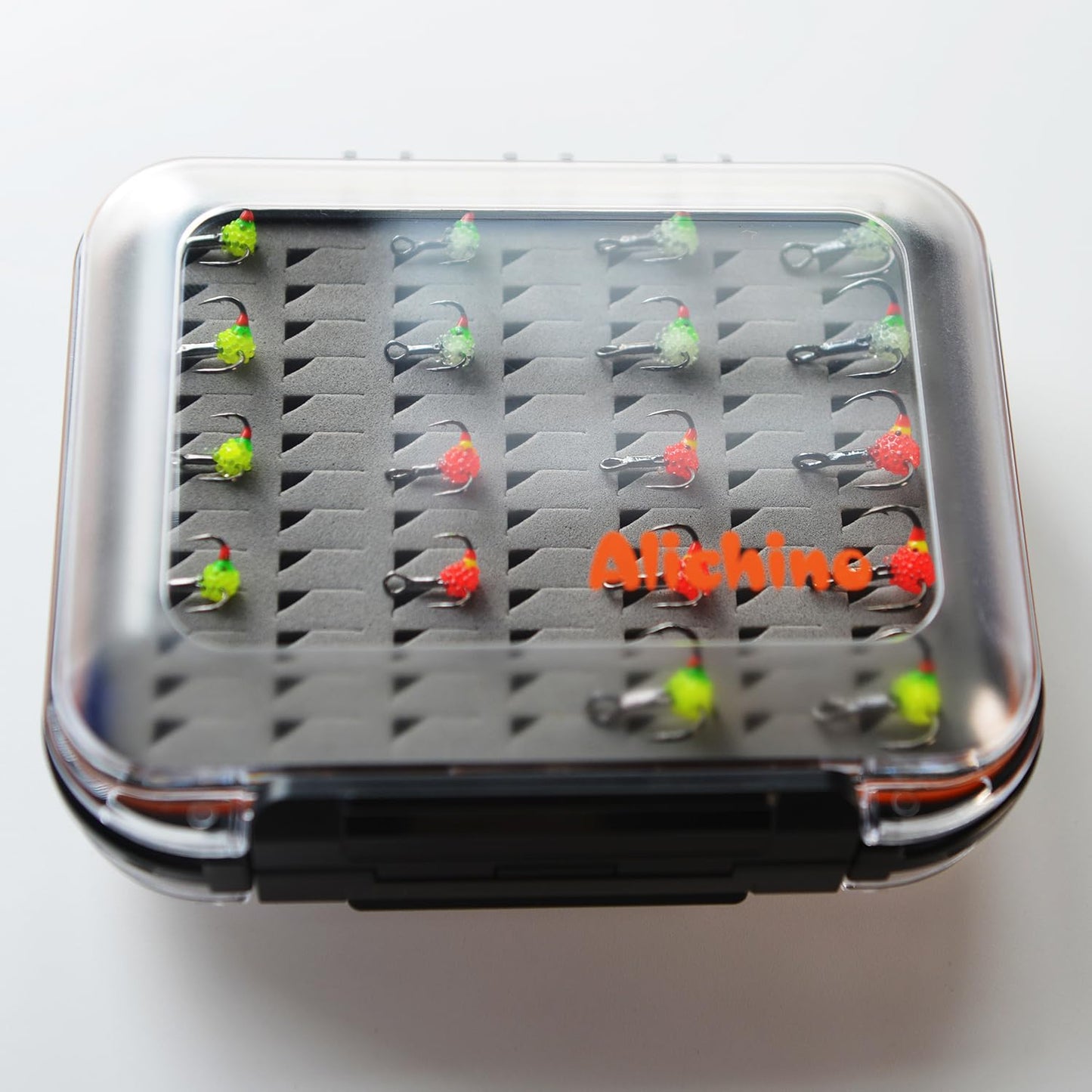 Alichino Ice Fishing Jig Set Ice Fishing Lures Micro Jig Head Hook Set for Panfish, Crappie, Walleye, Perch, Trout, Bluegill