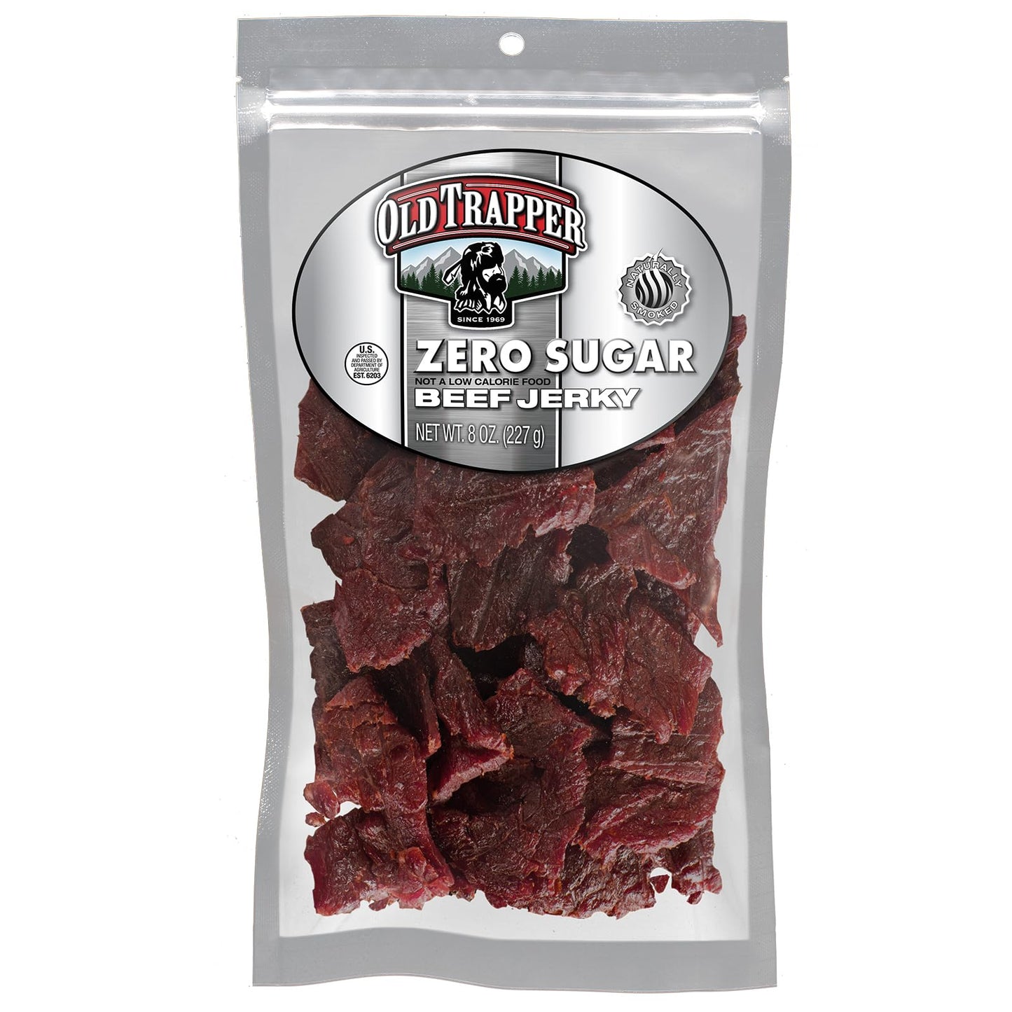 Old Trapper Beef Jerky, Old-Fashioned 10-Ounce Bag, Tender Meat Snacks for Lunches or Between Meals, 11 Grams of Protein, Zero Grams of Fat, and 70 Calories per Ounce (Pack of One)