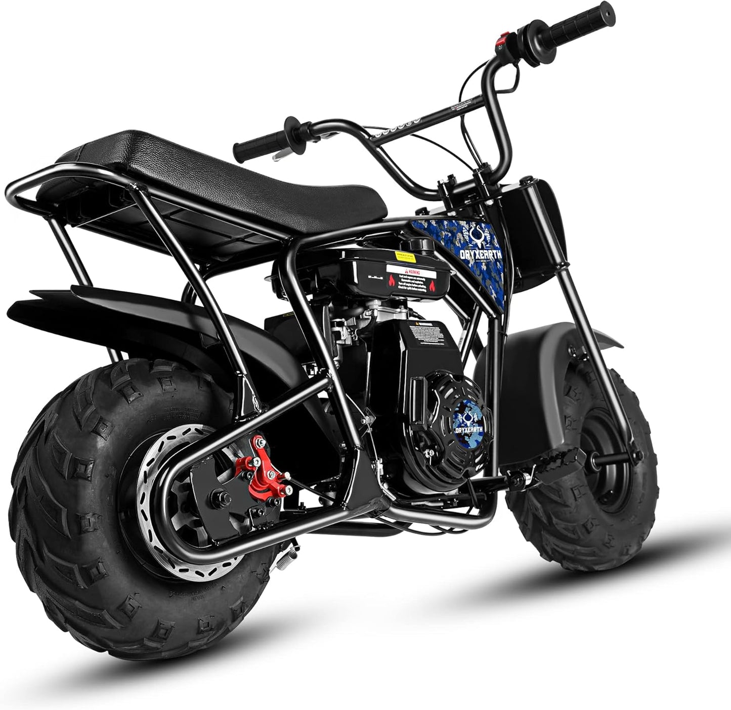 Oryxearth Mini Dirt Bike for Kids, 105CC 4-Stroke Kid Gas Powered Off-Road Pocket Pit Trail Motorcycle W/EPA Approved, Up to 24 Mph Weight Support 185 LBS