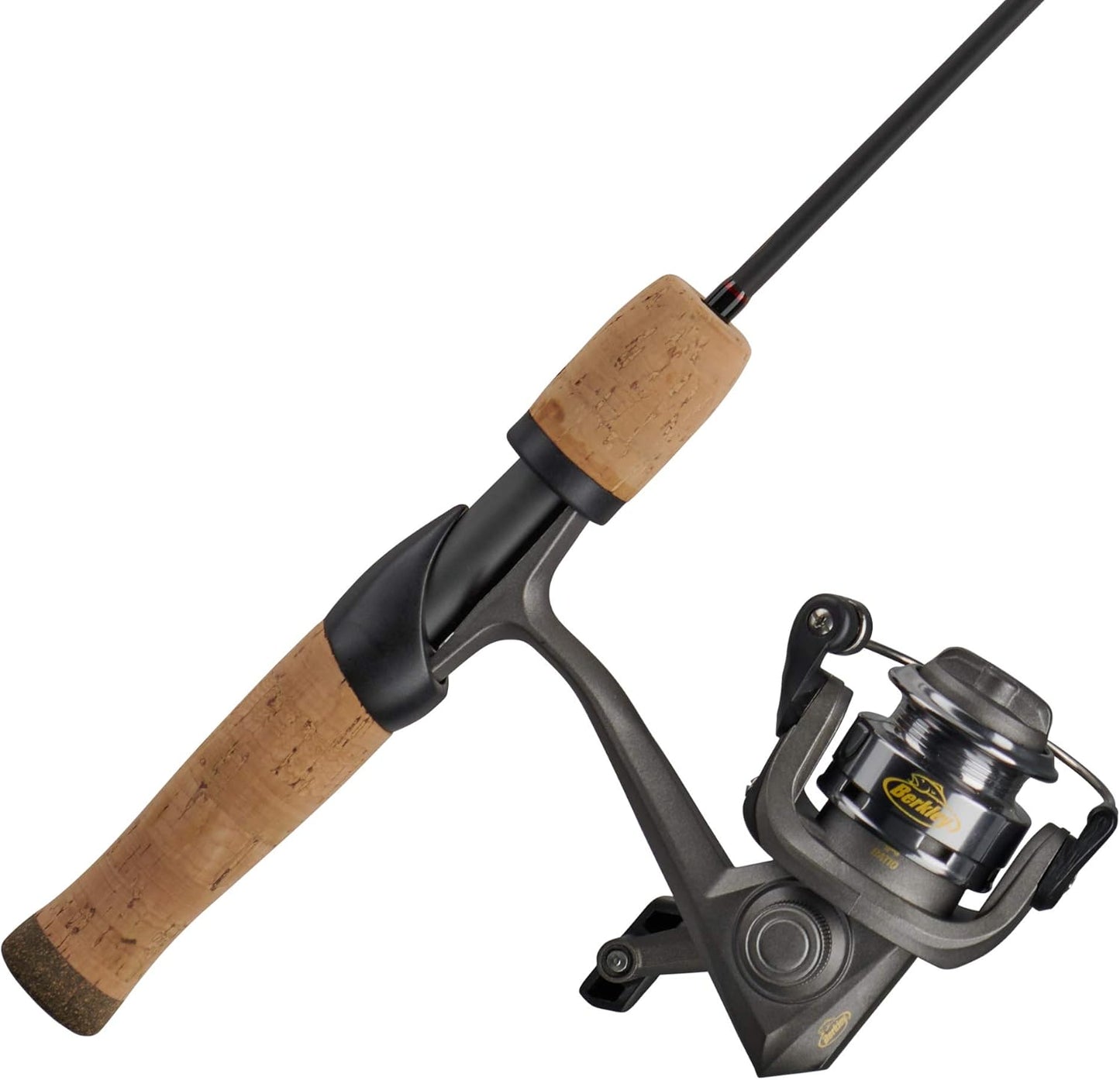 Berkley Lightning Ice Fishing Combo, Black, Grey, 28" - Medium Light - 1pc