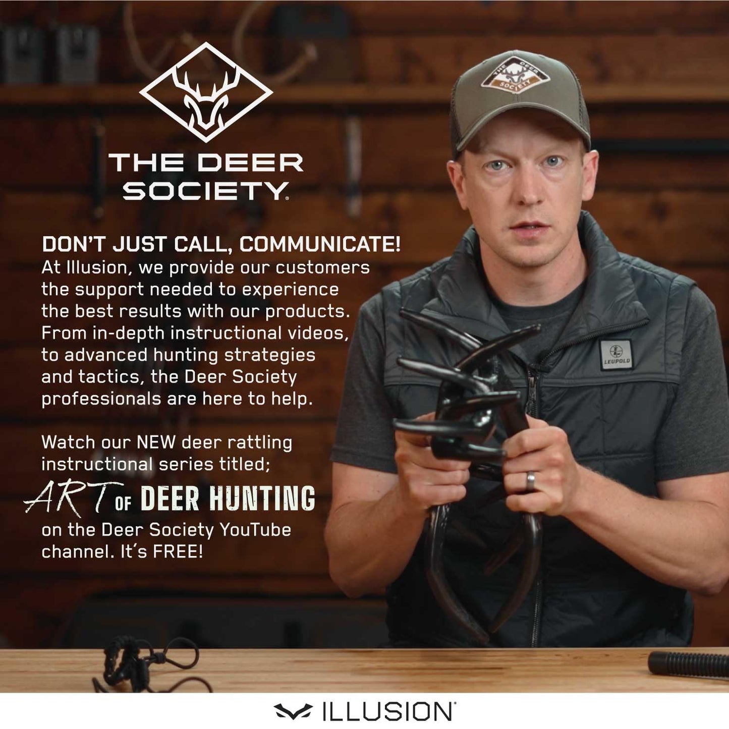 Black Rack Rattling System by Illusion | Rattling Antlers | Rattling Horns | Deer Call | Bone-Core Technology
