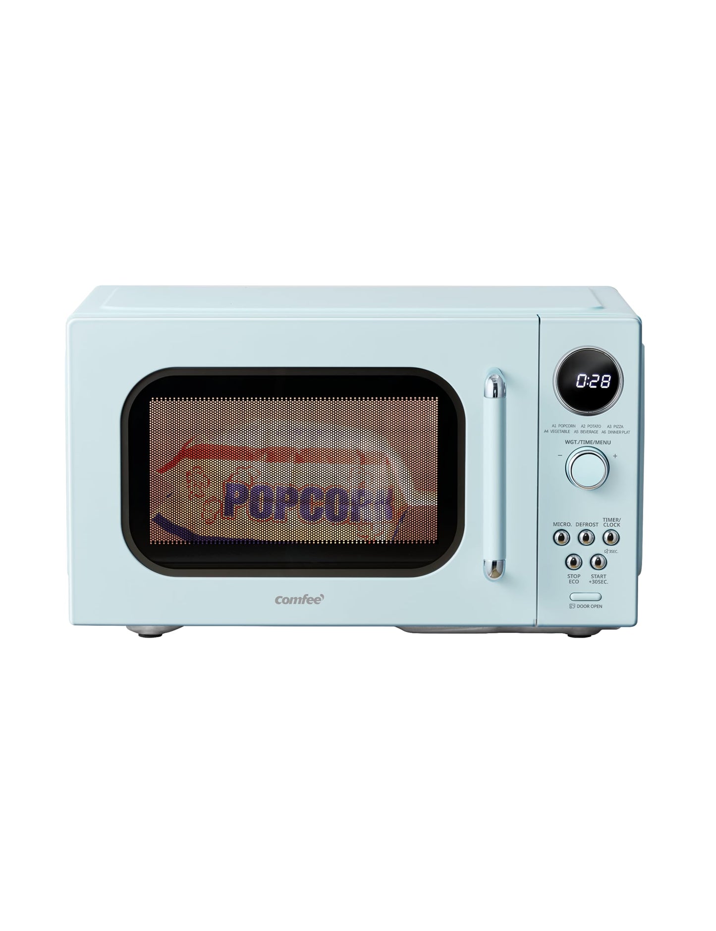 COMFEE EM720CPL-PMB Countertop Microwave Oven with Sound On/Off, ECO Mode and Easy One-Touch Buttons, 0.7 Cu Ft, Black