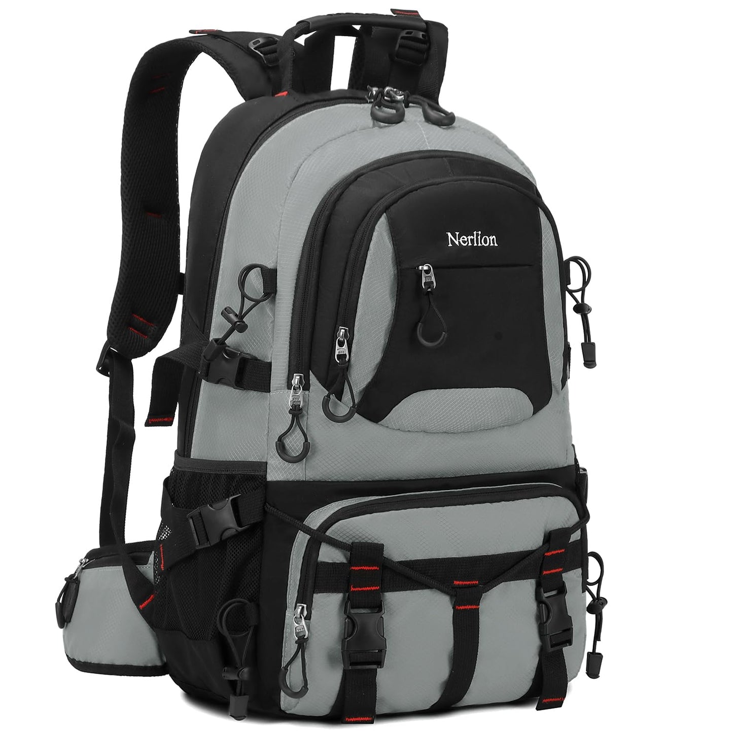 Nerlion 40L Hiking Backpack Travel Backpack for Men Women Camping Waterproof Outdoor Hiking Daypack Lightweight Backpack (Orange)