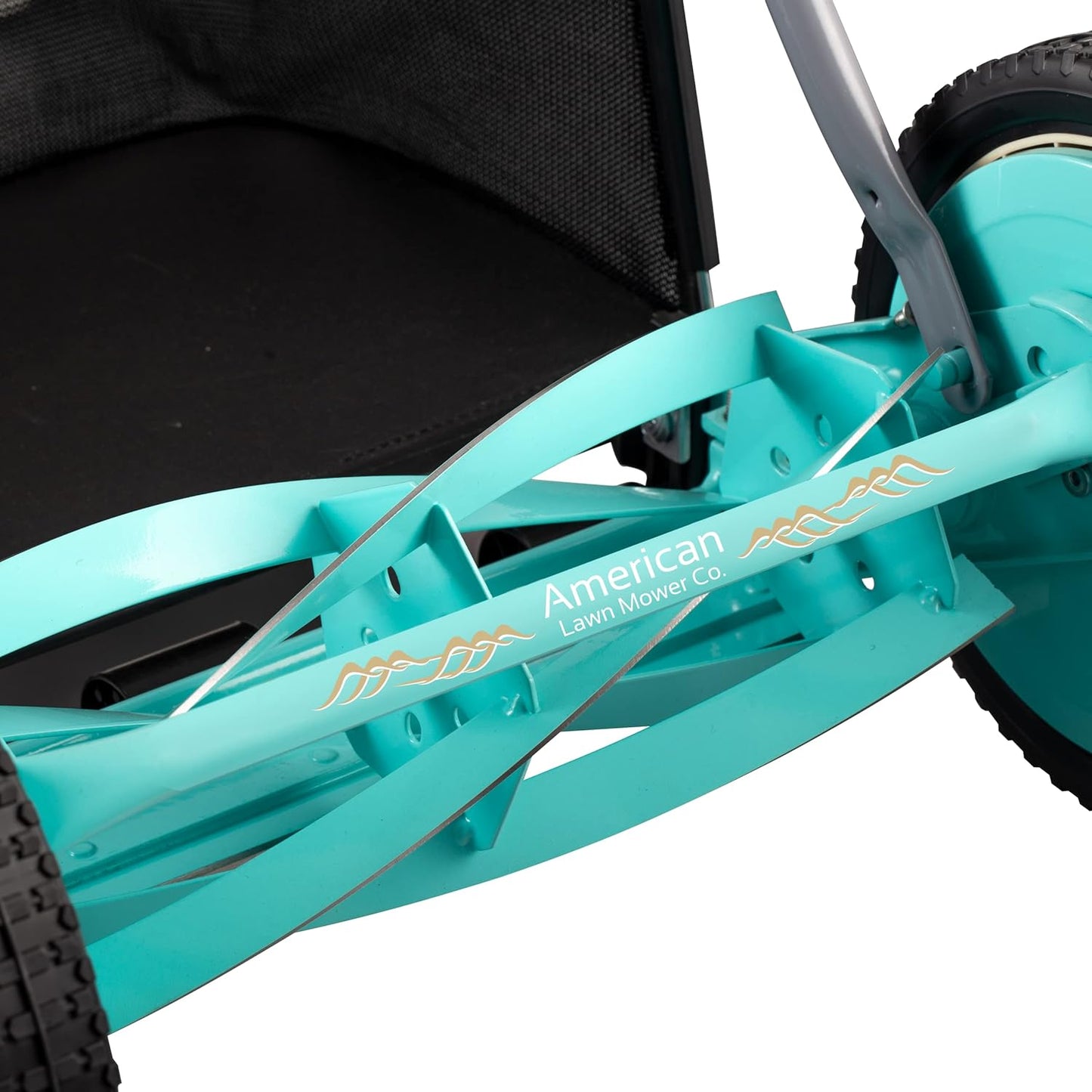 American Lawn Mower Company 1204-14 14-Inch 4-Blade Push Reel Lawn Mower, Red