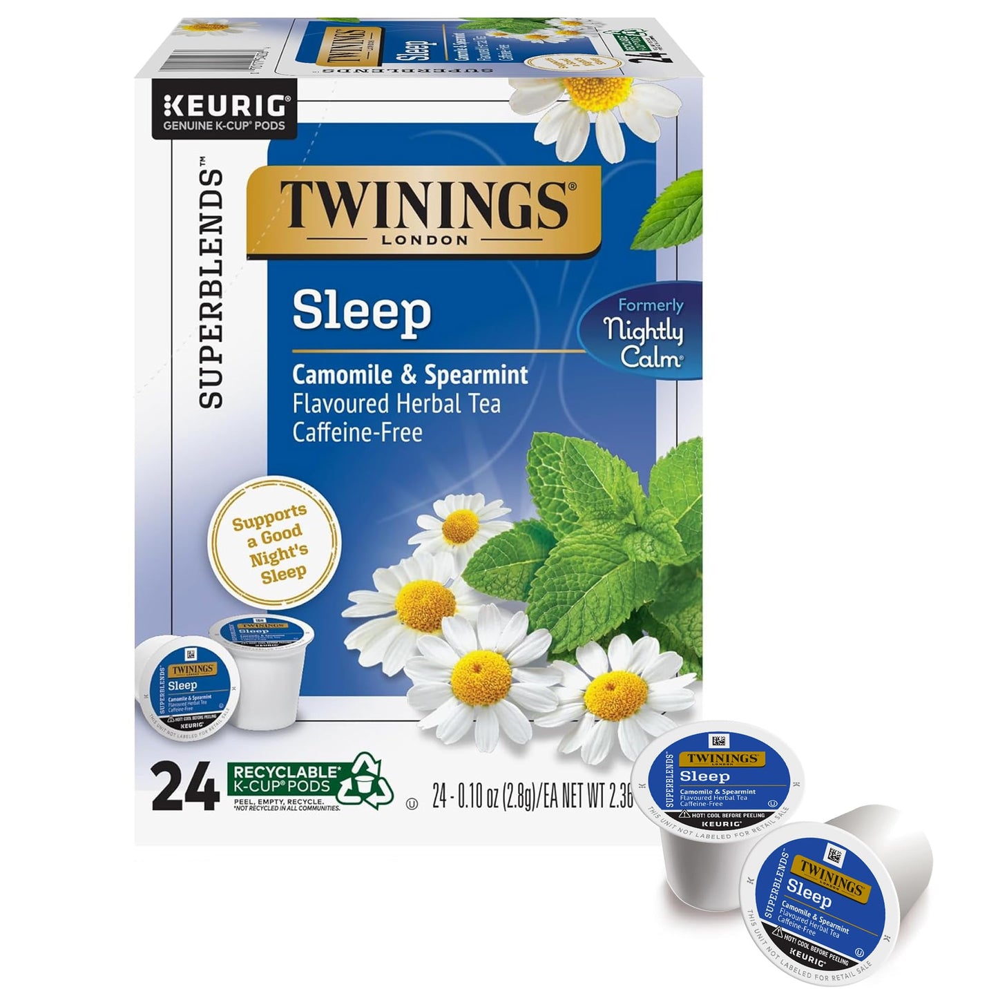 Twinings English Breakfast Black Tea K-Cup Pods for Keurig, 24 Count (Pack of 1), Smooth, Flavourful, Robust, Caffeinated, Enjoy Hot or Iced