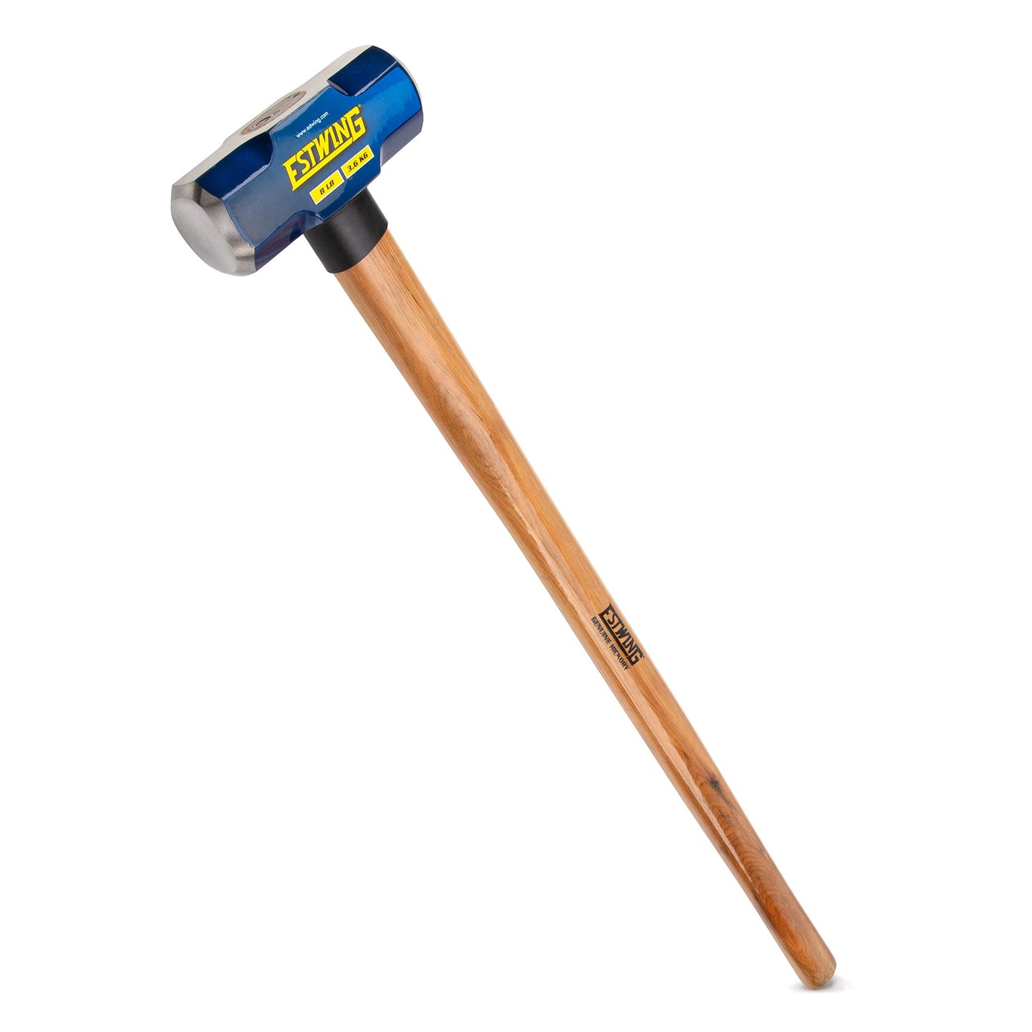 Estwing 16-Pound Hard Face Sledge Hammer for Demolition/Stake Driving, 50-55 HRC, 36-Inch Fiberglass Handle, Overstrike Protection, Textured Grip
