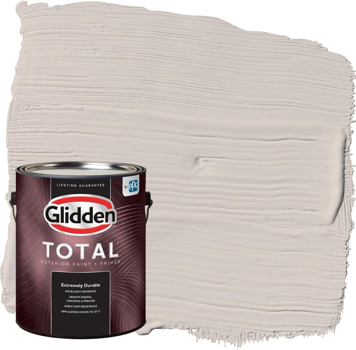 Glidden Exterior Paint + Primer: Beige/Pony Tail, One Coat, Semi-Gloss, 1-Gallon