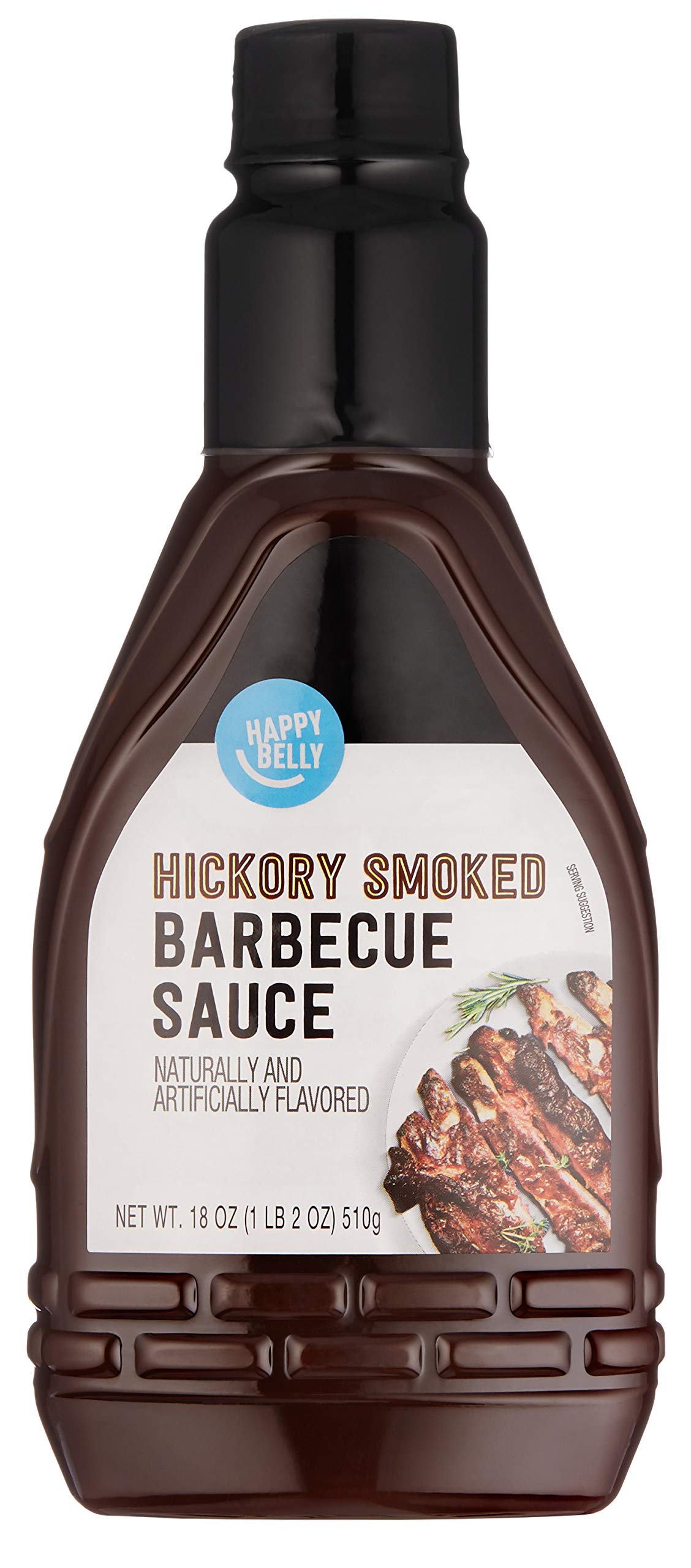 Amazon Brand - Happy Belly Hickory Smoked BBQ Sauce, 1.12 pound (Pack of 1)