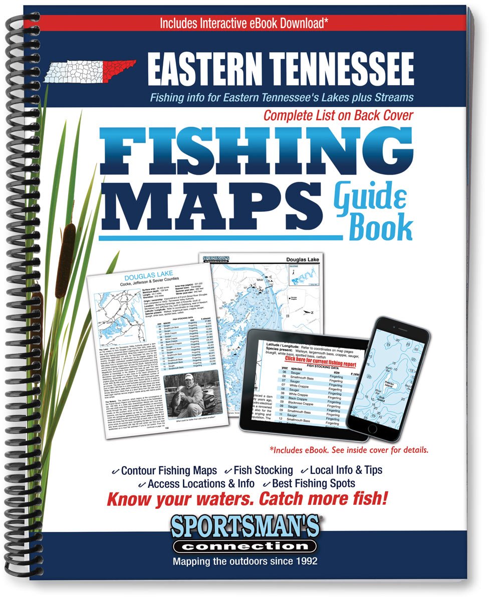 Eastern Tennessee Fishing Map Guide (Fishing Maps Guides Book)
