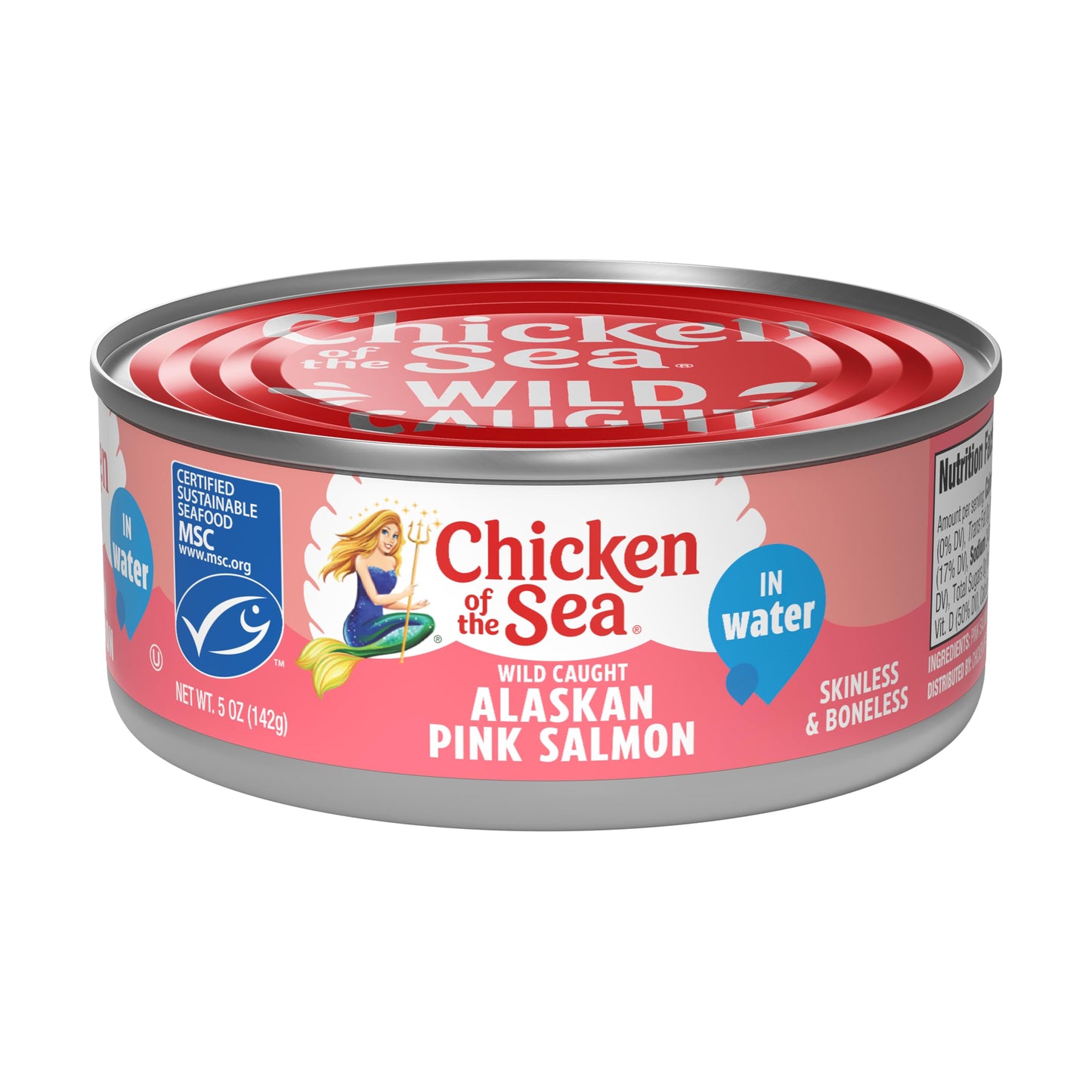 Chicken of the Sea Alaskan Pink Salmon, 14.75 Ounce Cans (Pack of 12), Wild Caught Canned Salmon, Traditional Style