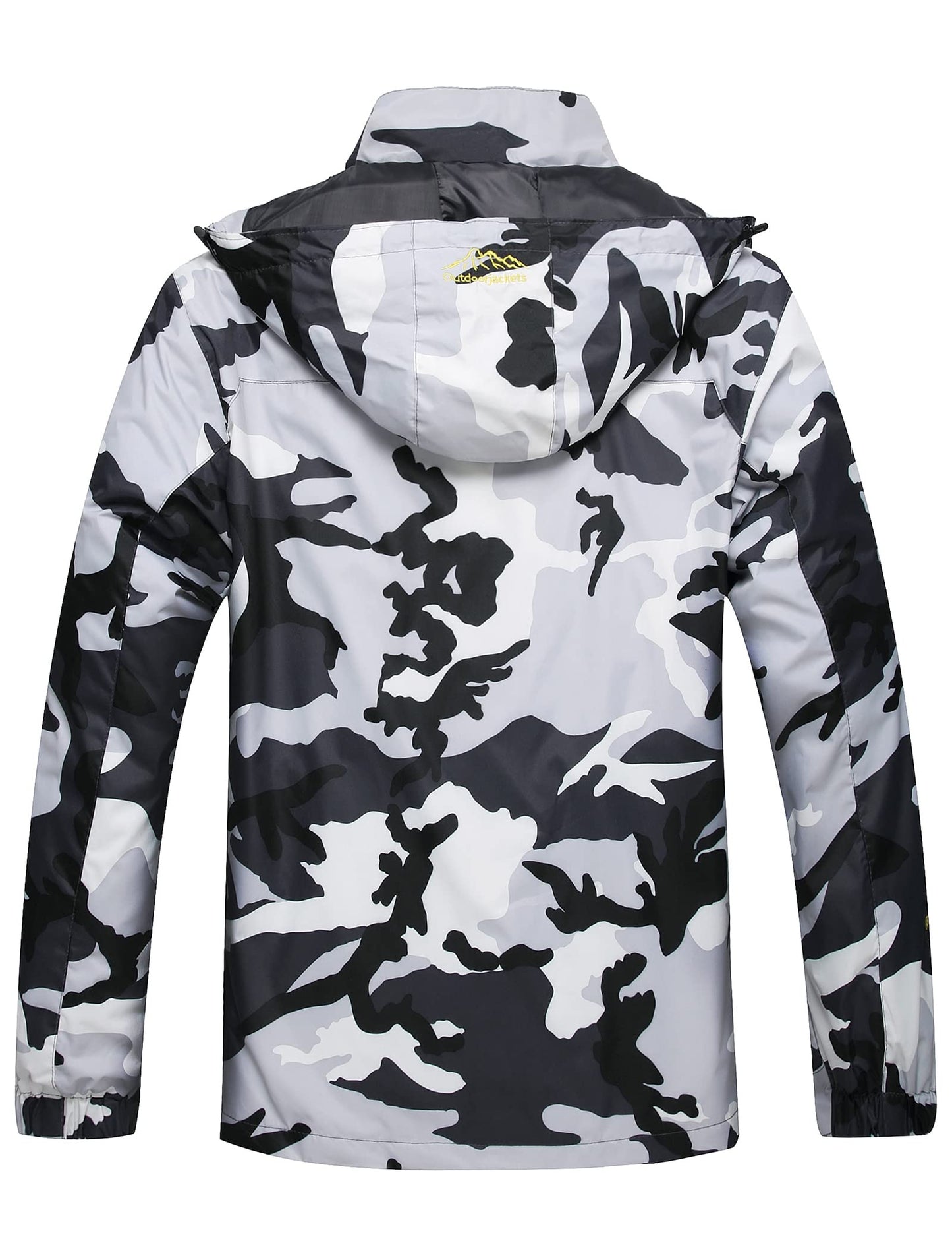 GIISAM Mens Windproof Jacket Waterproof Lightweight Mountain Sport Jacket for Men Hooded Windbreaker Raincoat
