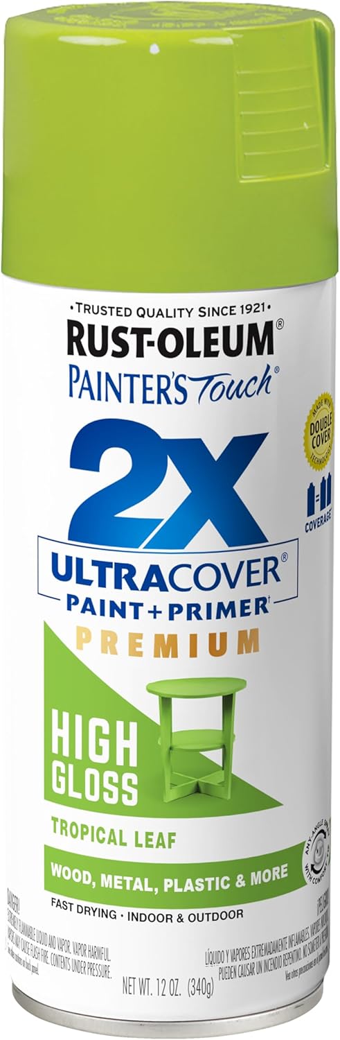 Rust-Oleum 331182 Painter's Touch 2X Ultra Cover Spray Paint, 12 oz, Ultra Matte Black