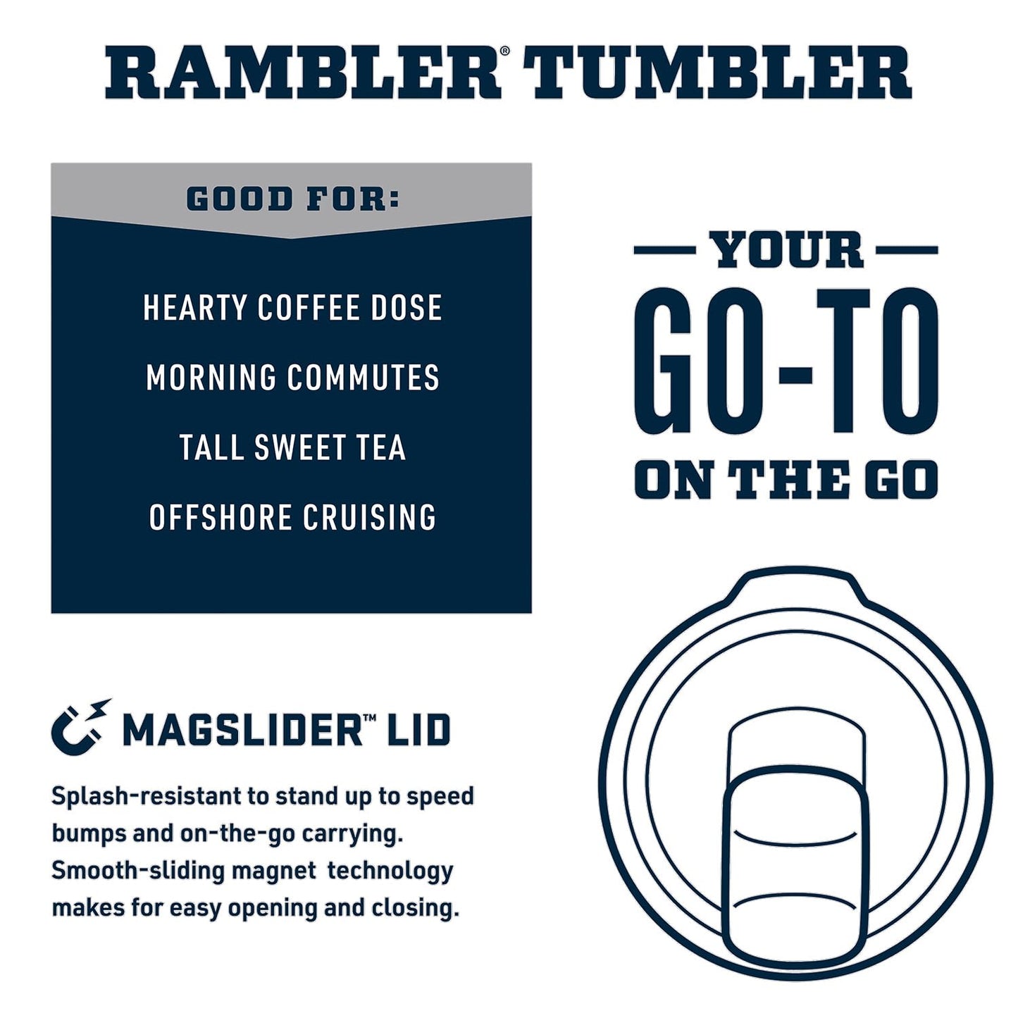 YETI Rambler 30 oz Stainless Steel Vacuum Insulated Tumbler w/MagSlider Lid, Seafoam