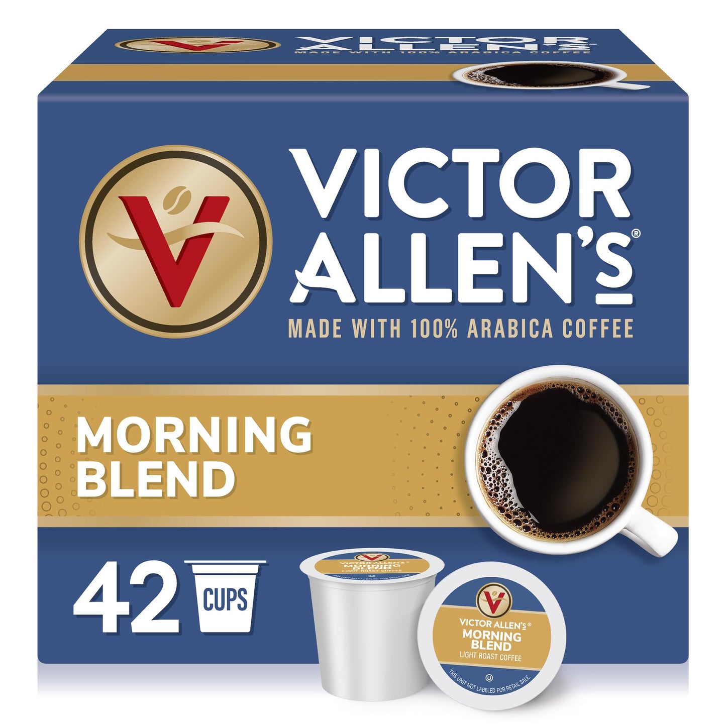 Victor Allen's Coffee Variety Pack (Morning Blend, 100% Colombian, Donut Shop Blend, and Italian Roast), 80 Count, Single Serve Coffee Pods for Keurig K-Cup Brewers