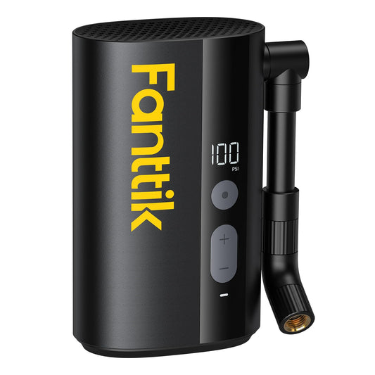 Fanttik X9 Ace Mini Bike Pump, 32s Fast Inflate Bike Pump with Gauge, 150PSI Electric Air Pump with Presta and Schrader Valve, Suitable for Mountain Bike, Road Bike, Electric Bike, MTB