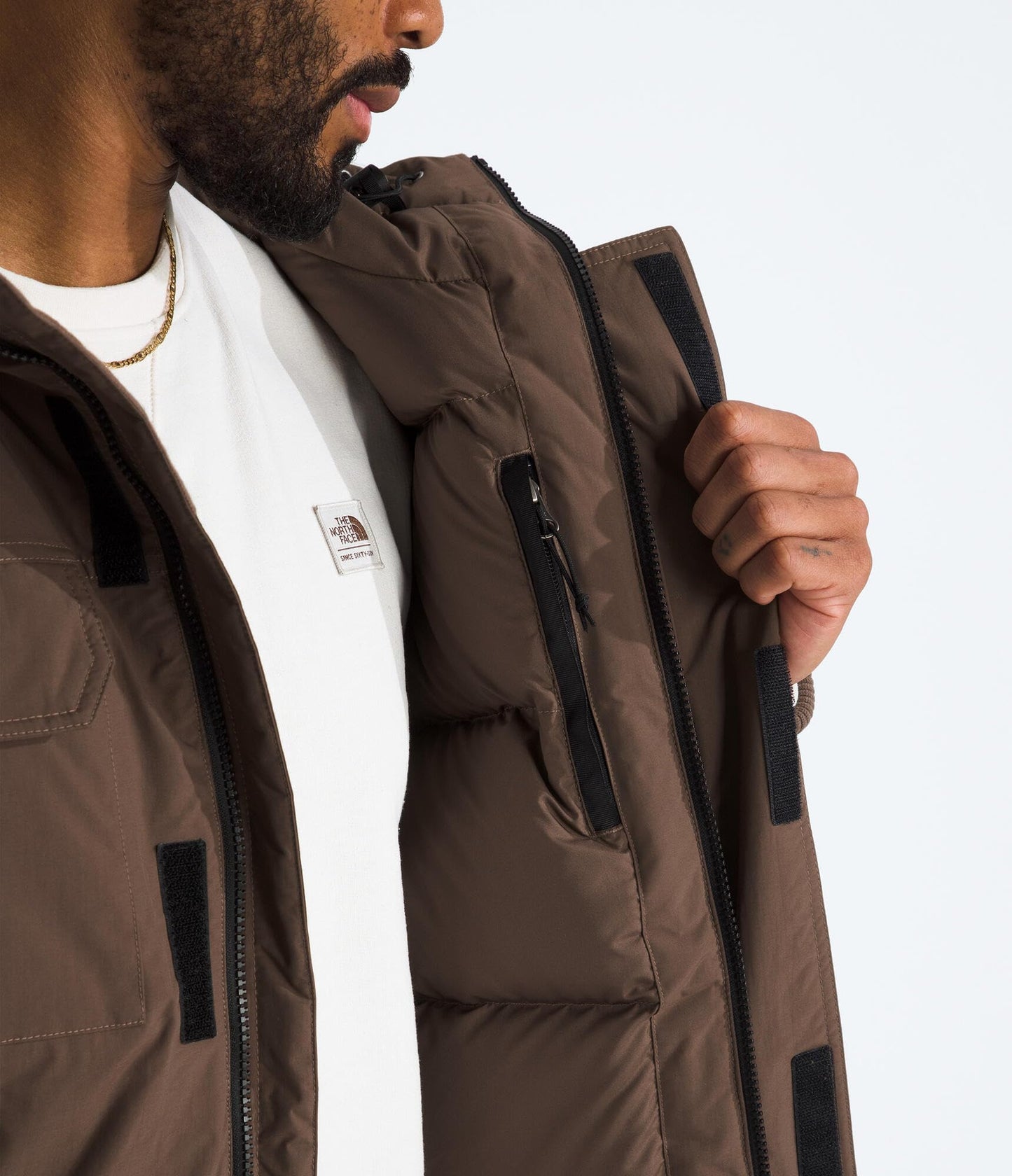 THE NORTH FACE Men's McMurdo Bomber Jacket | Waterproof, Waterfowl Down Insulation, Hooded Jacket