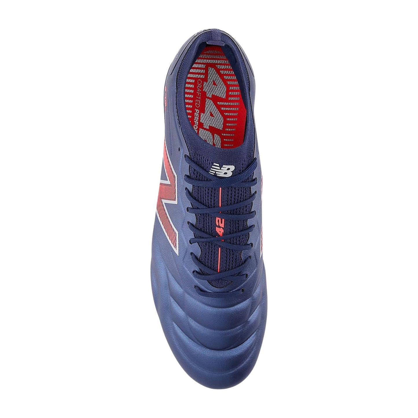 New Balance Men's 442 Elite FG V2 Soccer Shoe (NB Navy with Silver and Energy Red, 9.0 Medium)