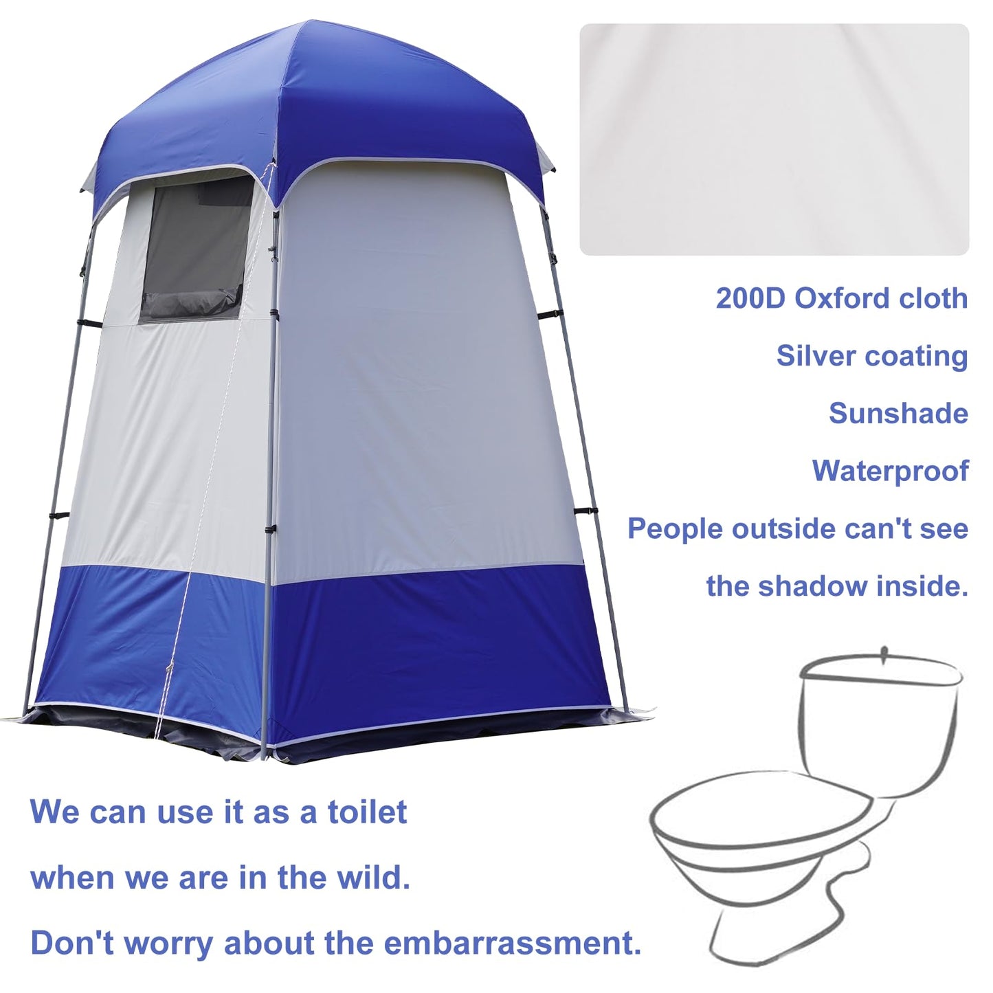 Outdoor Shower Tent Changing Room Privacy Portable Camping Shelters