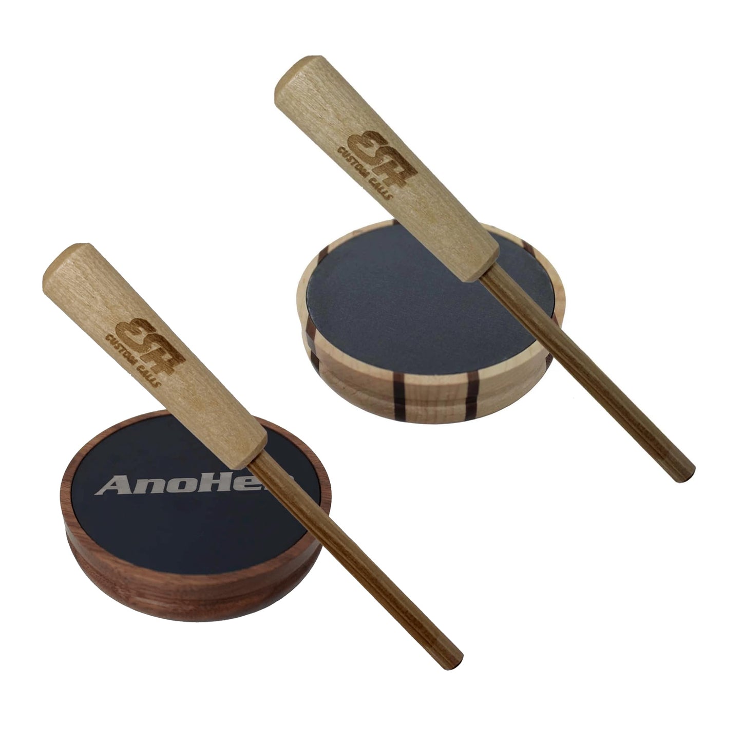 Turkey Pot Calls – Turkey Glass Calls & Slate Calls with Strikers – Realistic Turkey Calls for Hunting and Lures