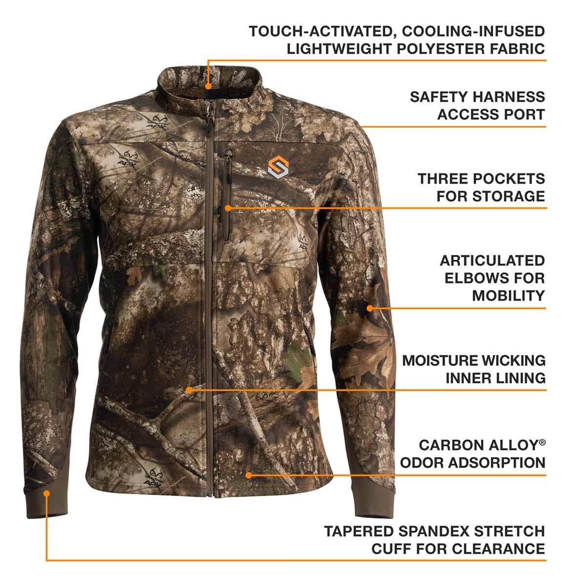 ScentLok Savanna Lightweight Camo Hunting Jacket for Men