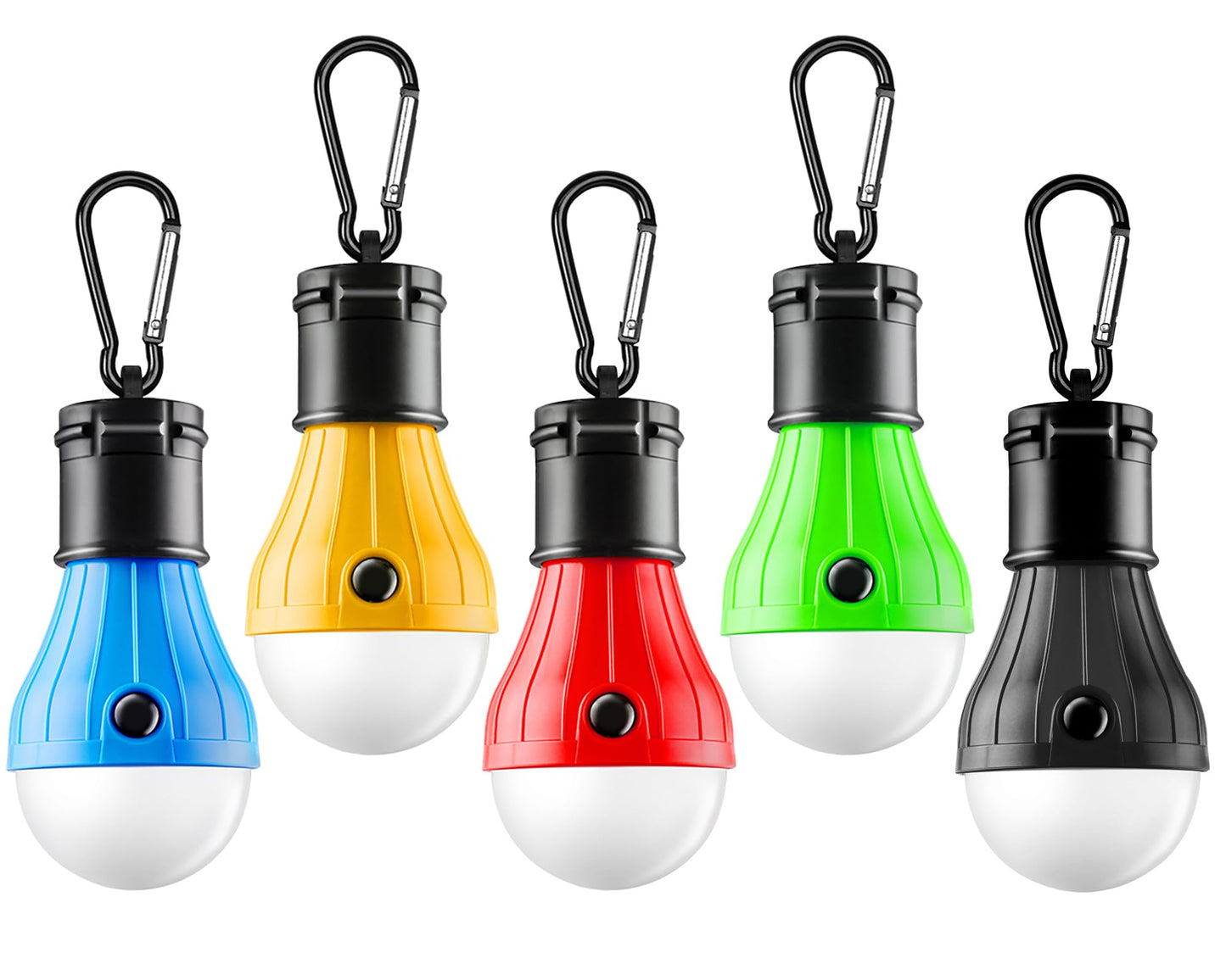 Tent Lamp Portable LED Tent Lights 4 Packs Hook Hurricane Emergency Lights LED Camping Light Bulb Camping Tent Lantern Bulb Camping Equipment for Camping Hiking Backpacking Fishing Outage
