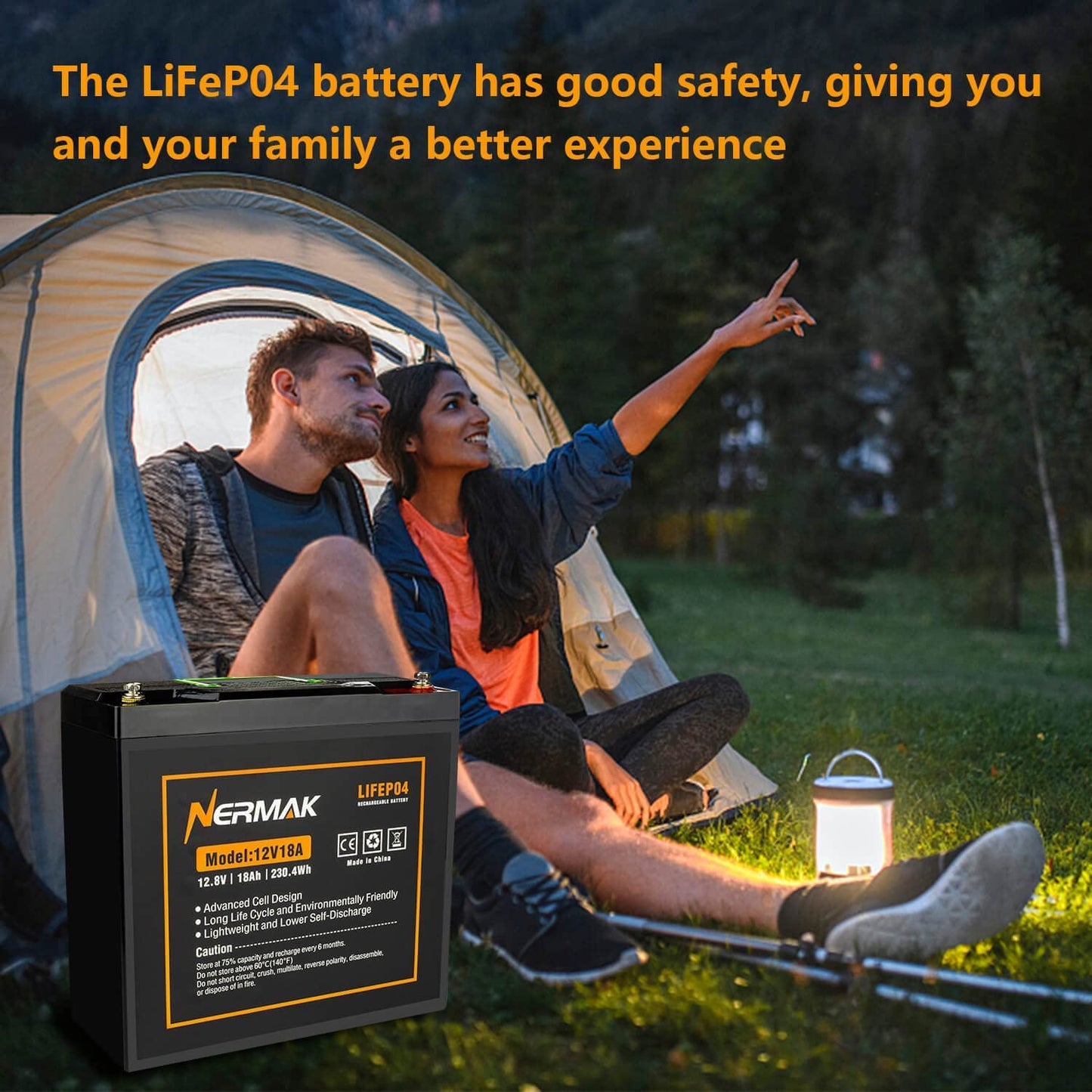 12V 10Ah Lithium LiFePO4 Deep Cycle Battery, 2000+ Cycles Rechargeable Battery for Solar/Wind Power, Small UPS, Lighting, Power Wheels, Fish Finder and More, Built-in 10A BMS
