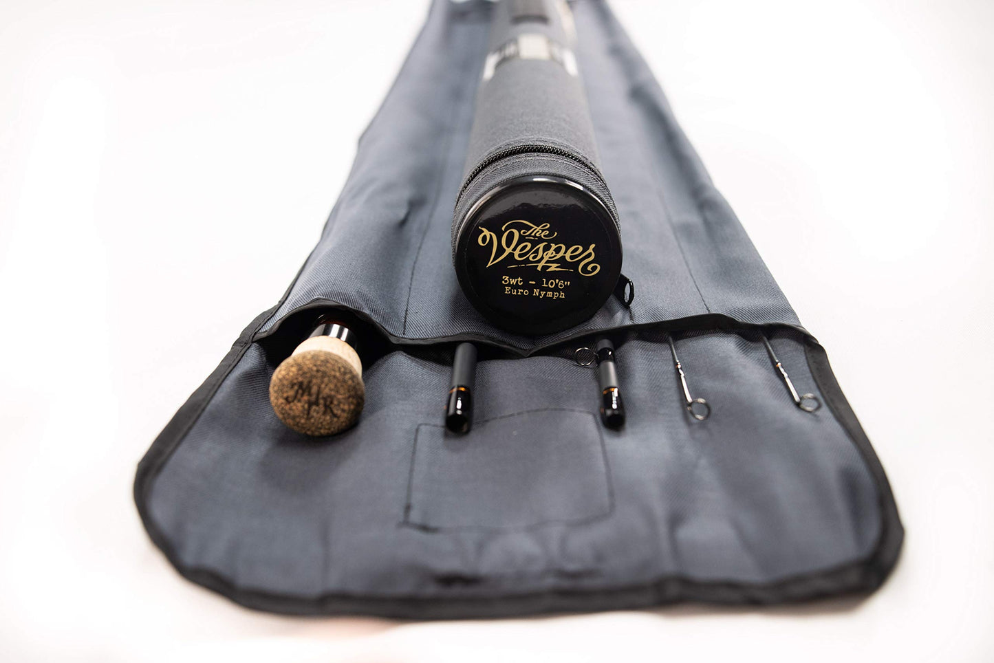 Moonshine Rod Co. Fly Fishing Rod with Carrying Case and Extra Rod Tip Section, Slow-Medium-Fast Action