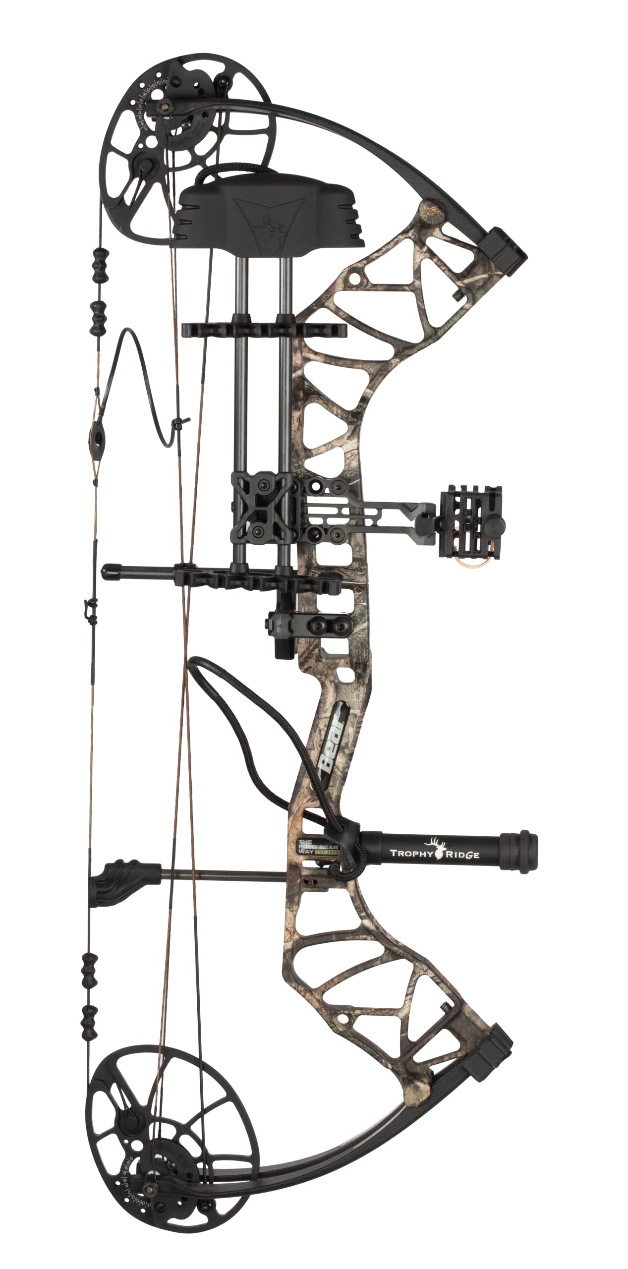 Bear Archery Legit Ready to Hunt Compound Bow Package for Adults & Youth, 14”- 30” Draw Length, 10-70 Lbs Draw Weight, Up to 315 FPS, Made in USA, Limited Life-Time Warranty