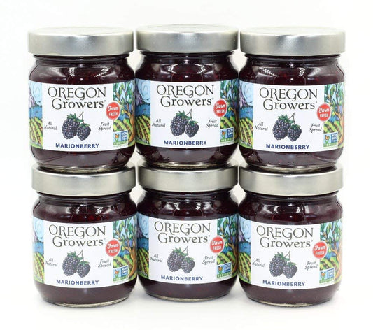 Oregon Growers, Marionberry Jam, Strawberry Jam, & Red Raspberry Jam Variety Pack - Marionberry Preserves, Strawberry Preserves, Red Raspberry Preserves, Organic Jelly - 12 Oz Each (Pack of 3)