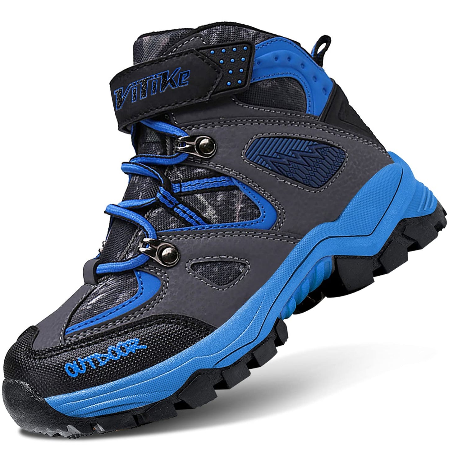 Littleplum Boys Snow Boots Winter Waterproof Antiskid Boots Hiking Outdoor Shoes Booties for Unisex Kids (Little Kid/Big Kid)