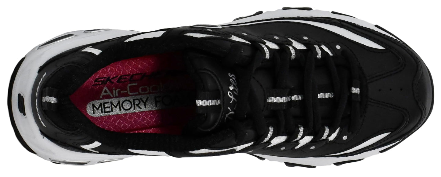 Skechers Women's D'Lites Fresh Start Memory Foam Lace-up Sneaker Fashion