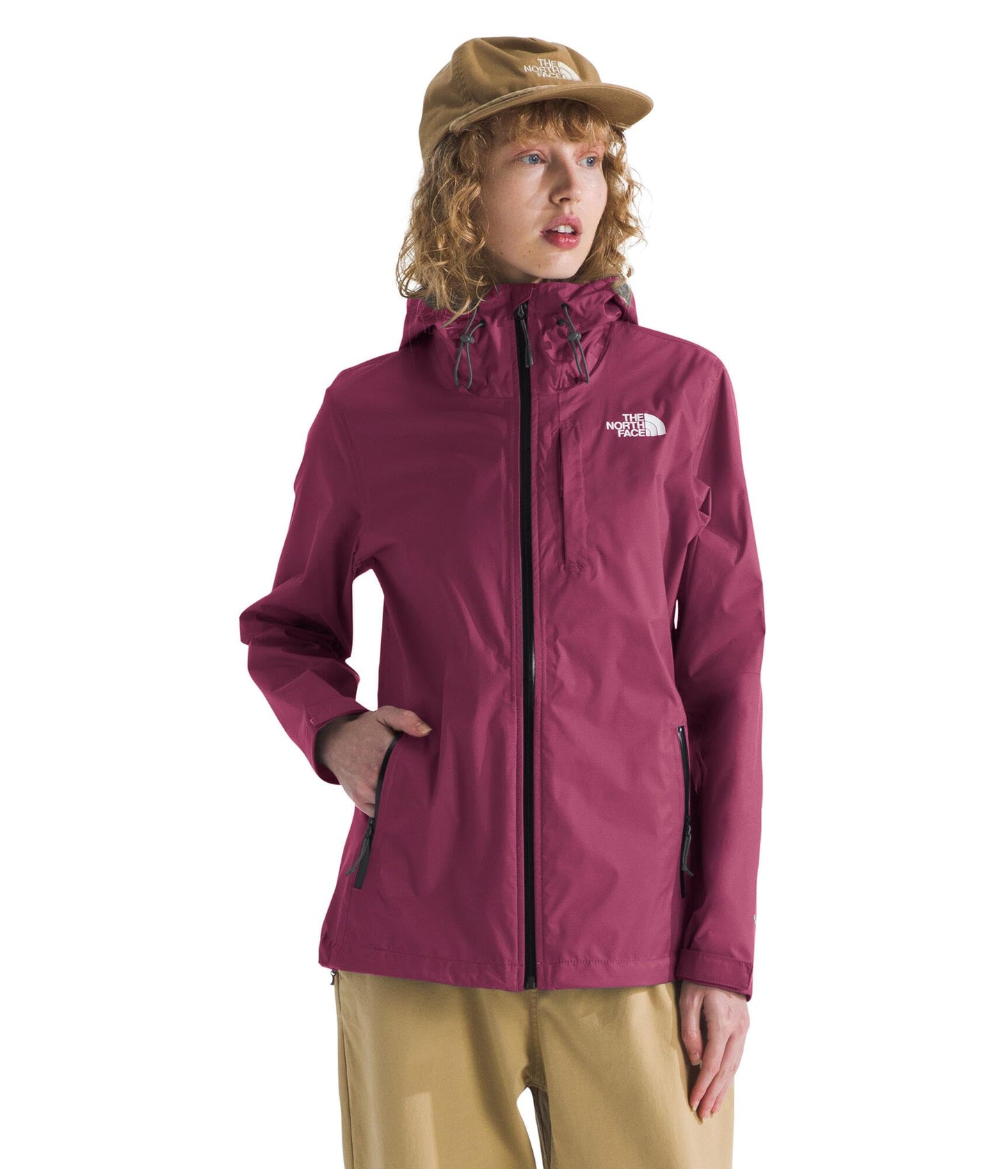 THE NORTH FACE Women's Alta Vista Rain Jacket | 3 Piece Hood With Adjustable Cinch-cord, Waterproof, Breathable