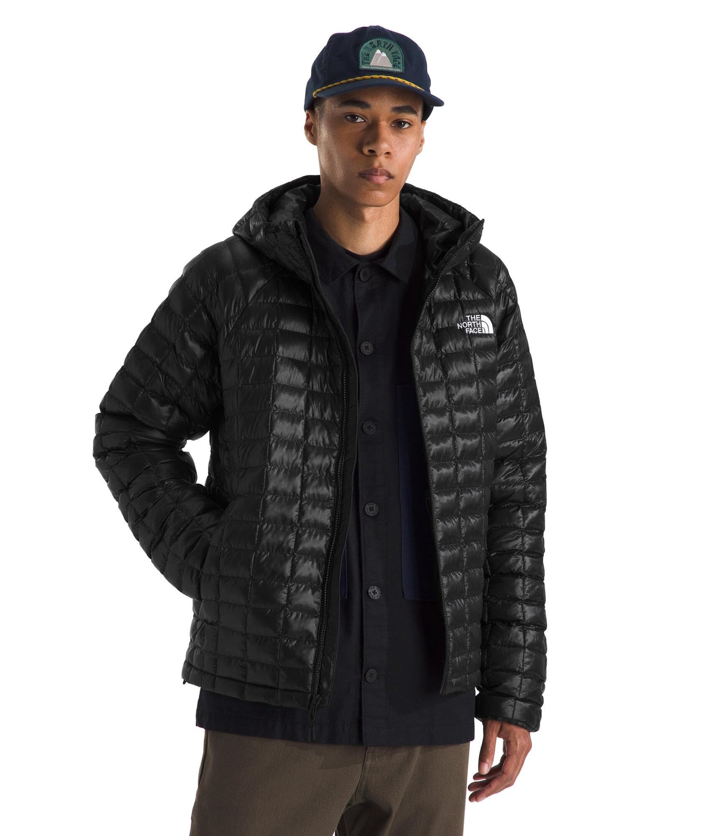 THE NORTH FACE Men's Thermoball Hooded Jacket | Lightweight, Wind & Water Resistant Fabric, Synthetic Insulation