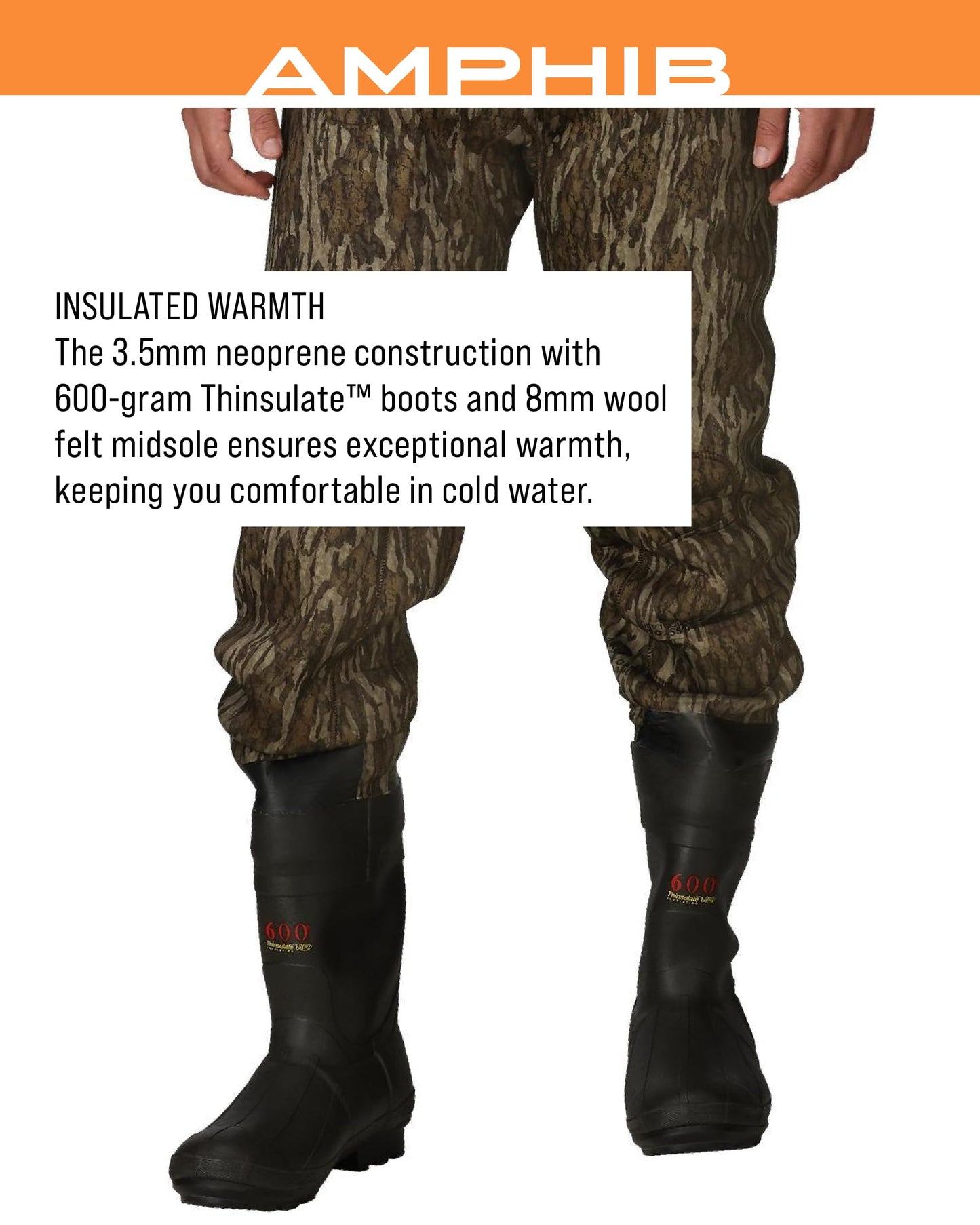 FROGG TOGGS Amphib Neoprene Bootfoot Camo Chest Wader