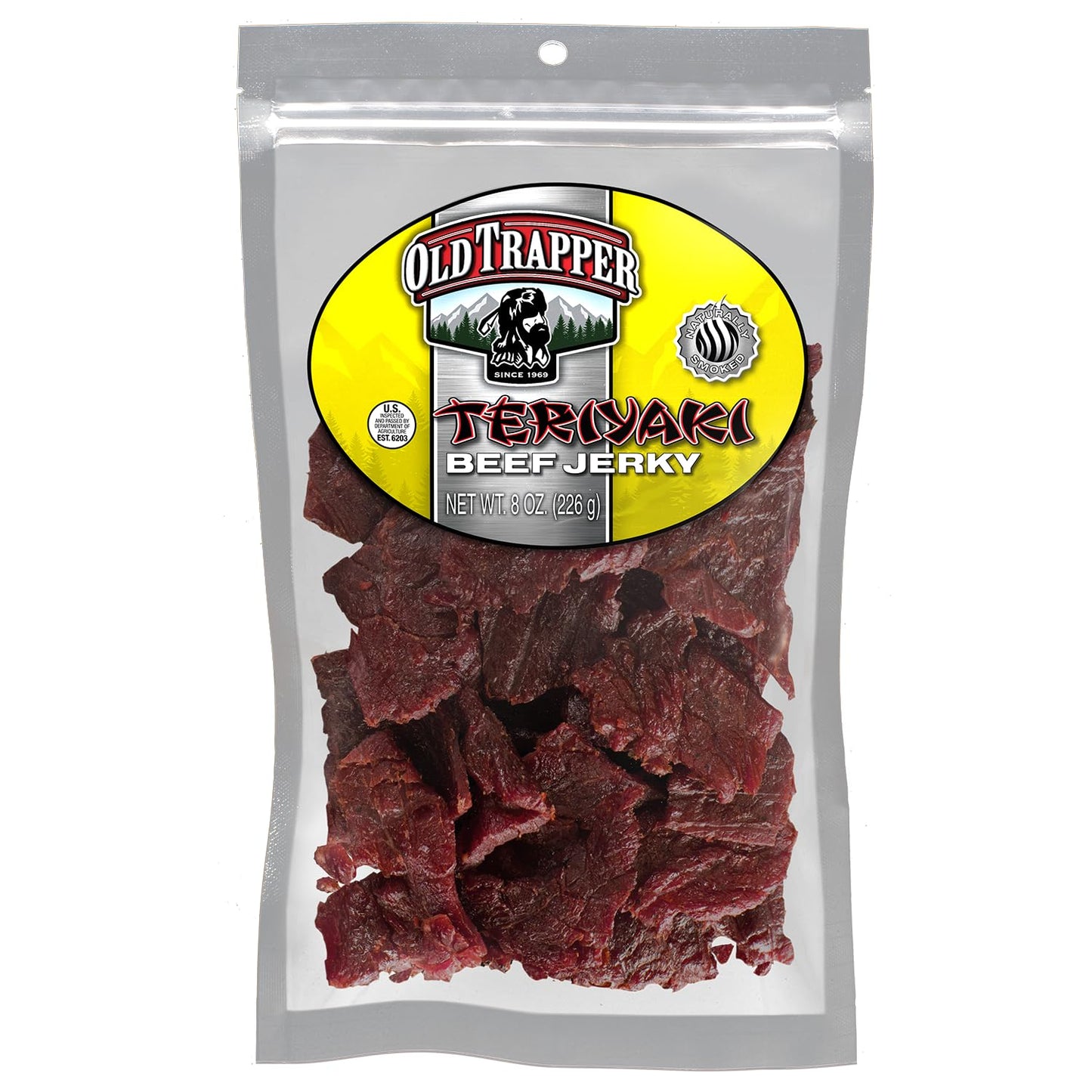 Old Trapper Beef Jerky, Old-Fashioned 10-Ounce Bag, Tender Meat Snacks for Lunches or Between Meals, 11 Grams of Protein, Zero Grams of Fat, and 70 Calories per Ounce (Pack of One)