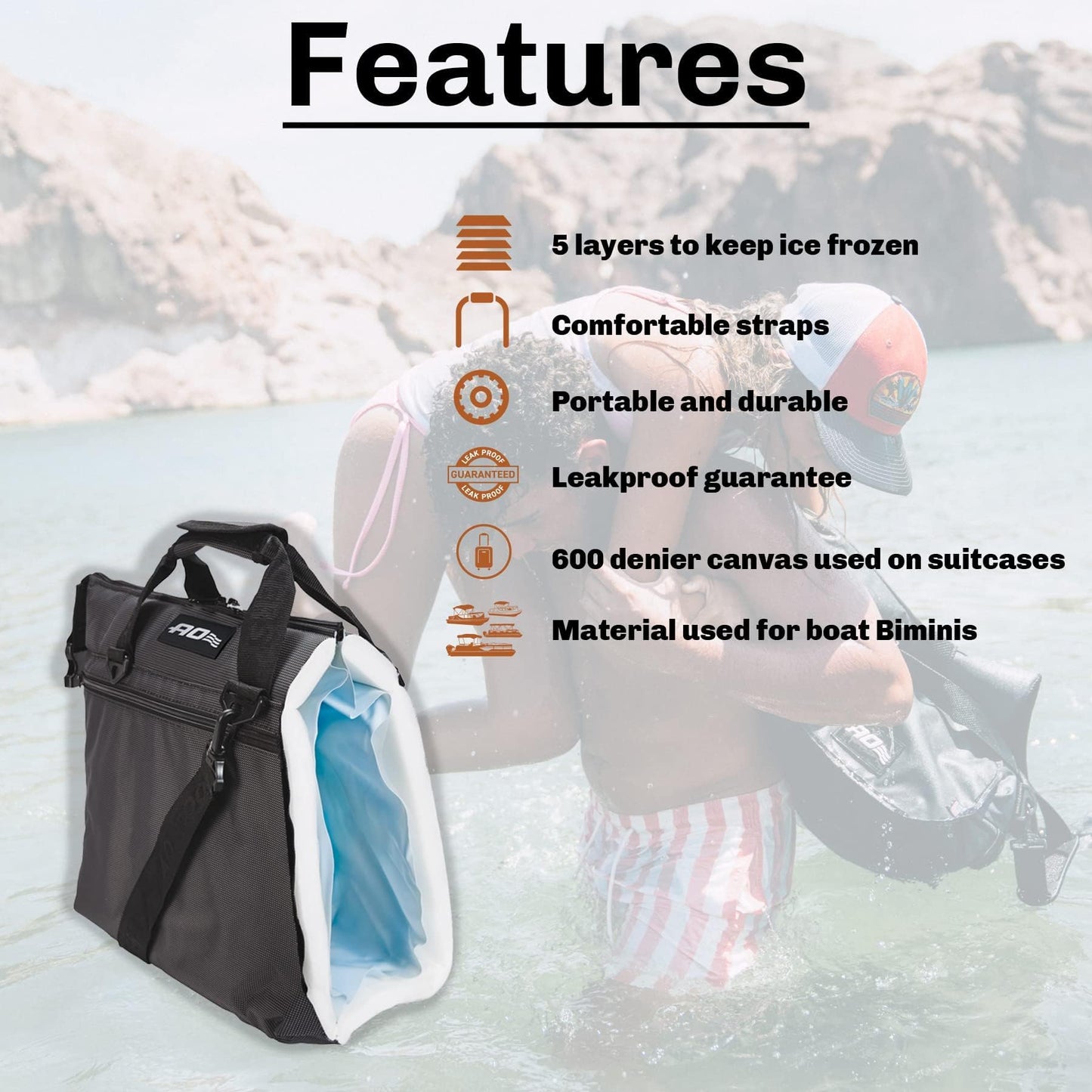 AO Coolers Original Soft Cooler with High-Density Insulation