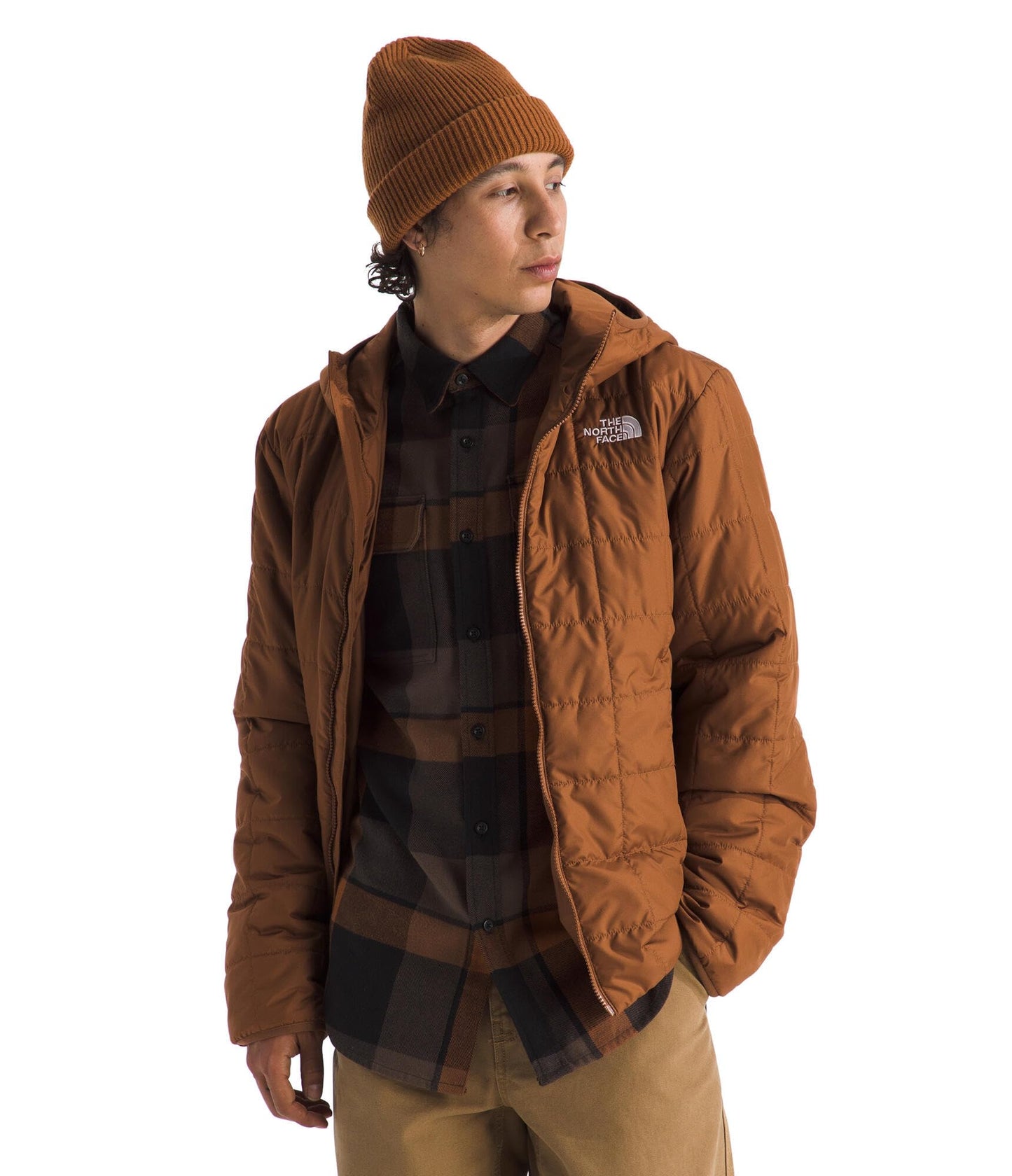THE NORTH FACE Men's Junction Insulated Hoodie | Water Resistant With Heatseeker Insulation, 3-piece Hood & Zip Pockets