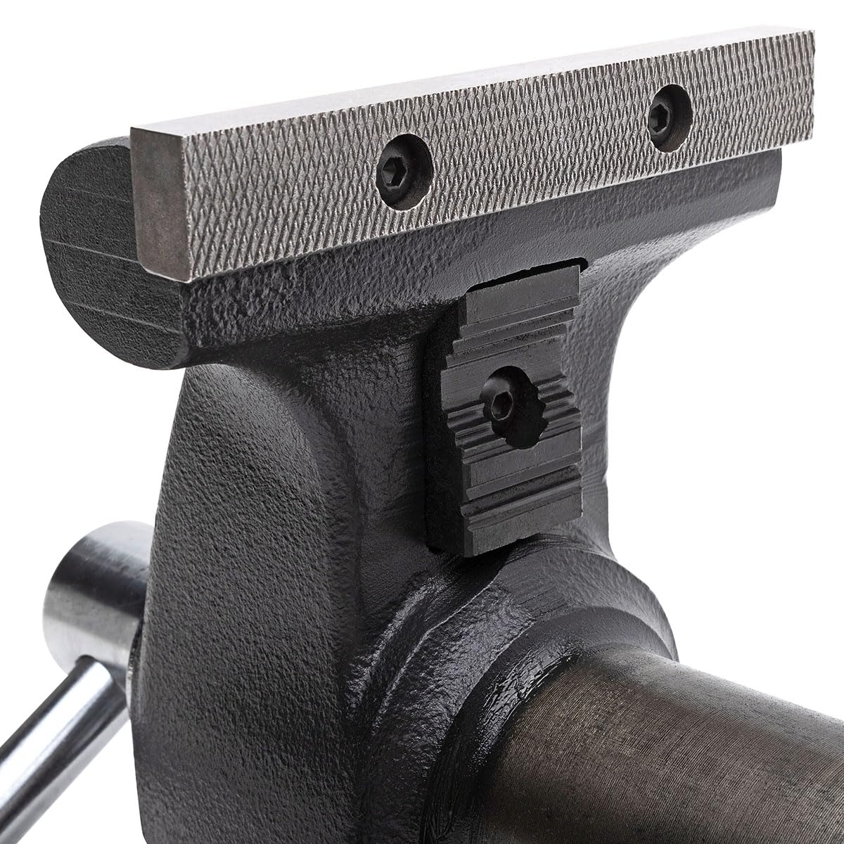 Yost HD550-C Heavy Duty 5-1/2 Inch Mechanics Work Bench Vise | Heavy Duty Woodworking & Metal Work Table with Secure Grip Swivel Base | 60,000 PSI Casting Iron Material with Extra-large Anvil Surface