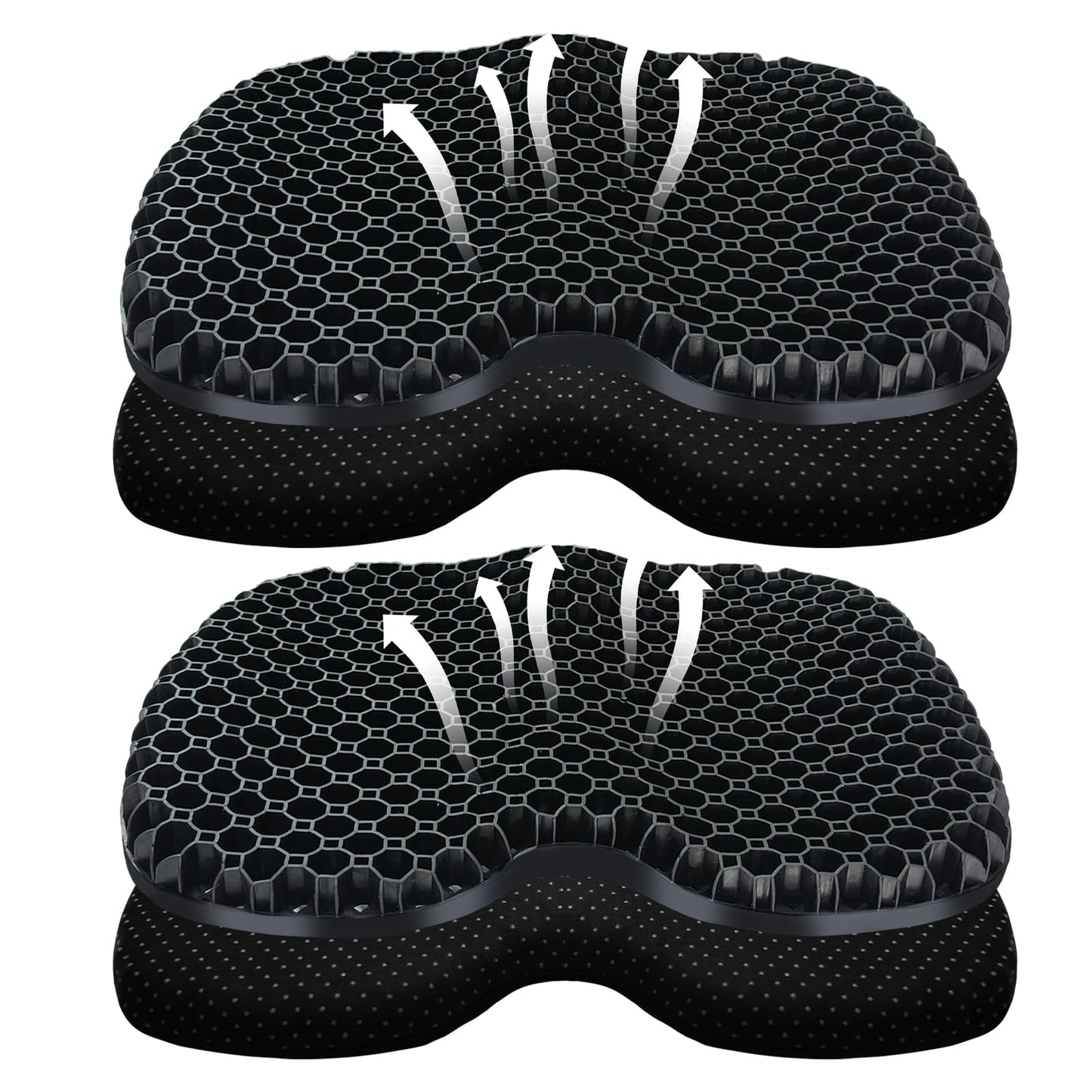 Kayak Seat Cushion, Thicken Anti Slip Waterproof Gel Kayak Seat, Portable Canoe Rowing Rubber Dinghy Pad for Stadium Sit in Kayak Inflatable Fishing Kayak Canoe Kayak Accessories