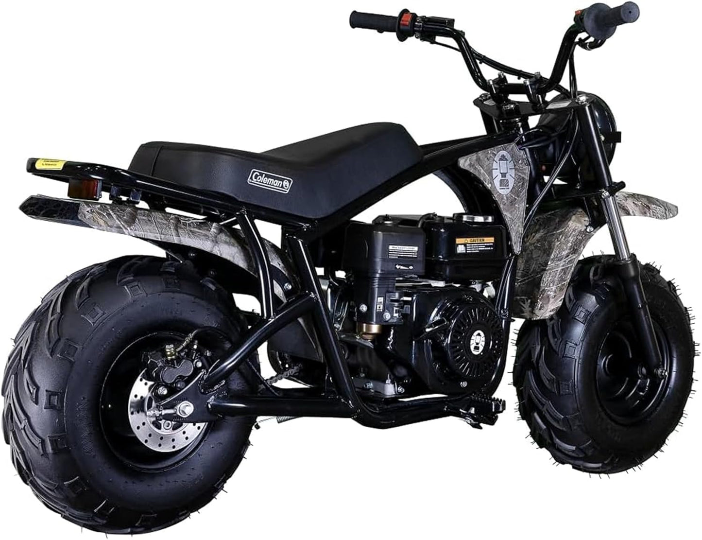 Coleman Powersports B200C 196cc Gas Powered Camo Minibike for Kids and Adults, 1-Cylinder, 4-Stroke, 23 Mph, 200 lbs Maximum Load, Ideal for Off-Road and Trail Riding