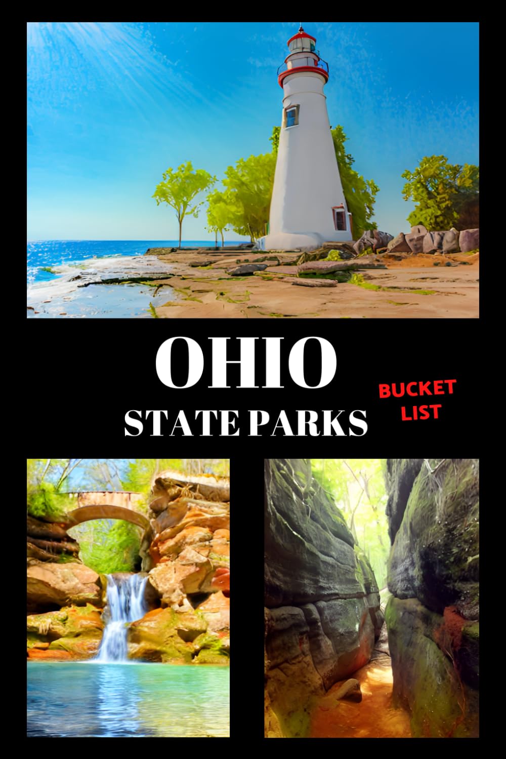 Ohio State Parks Bucket List: Travel Log & Memory Journal | America Passport & Stamp Book | Trip Planner & Outdoor Adventure Log List Guide