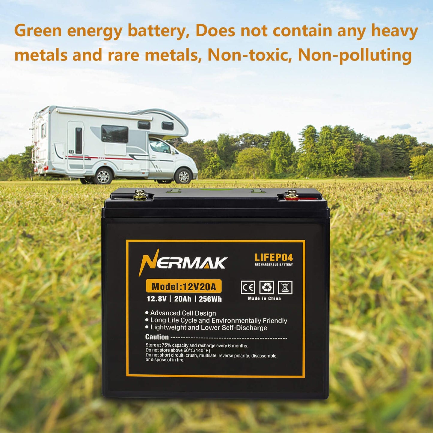 12V 10Ah Lithium LiFePO4 Deep Cycle Battery, 2000+ Cycles Rechargeable Battery for Solar/Wind Power, Small UPS, Lighting, Power Wheels, Fish Finder and More, Built-in 10A BMS