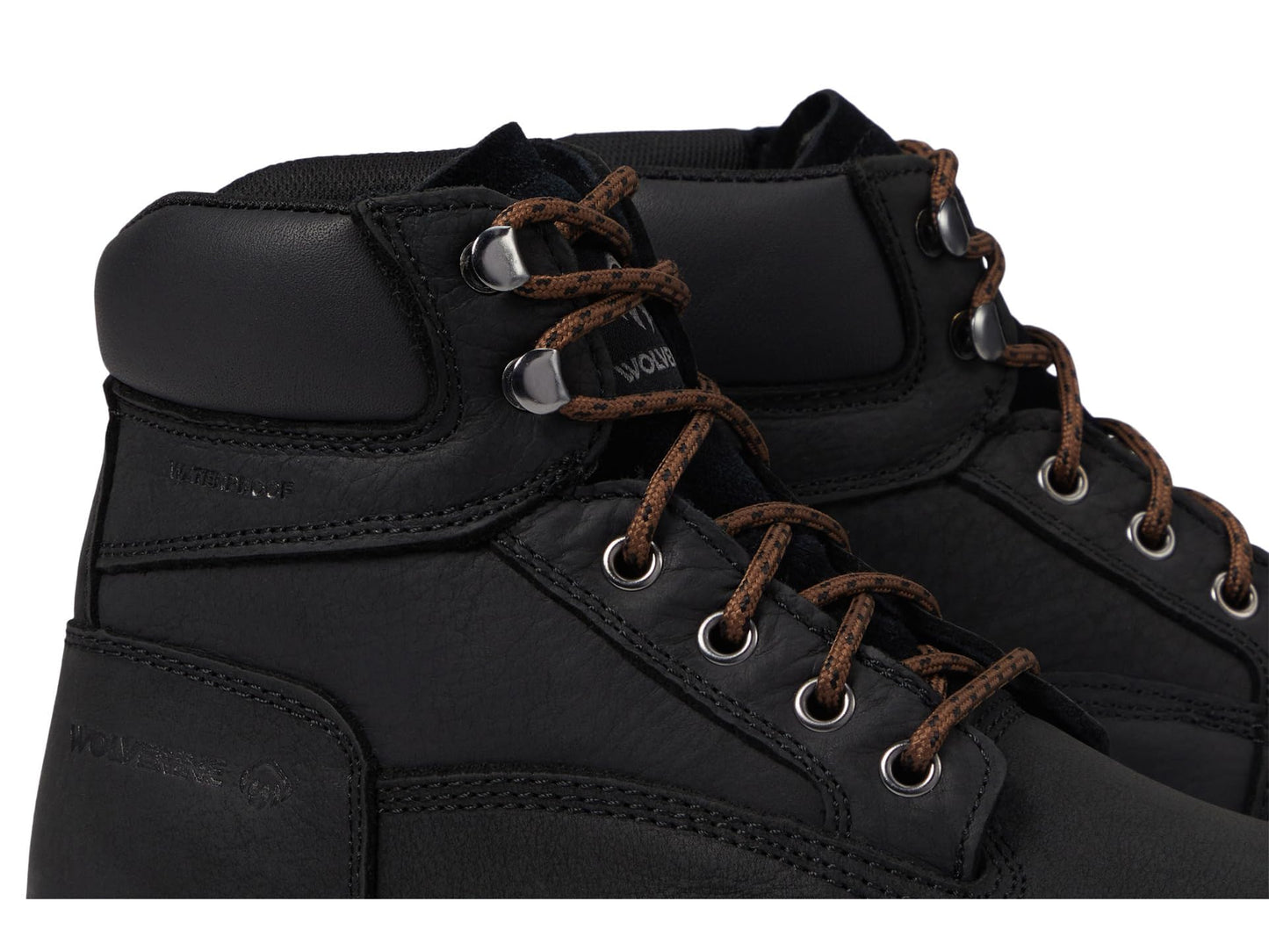 Wolverine Carlsbad Women's 6" Waterproof Steel Toe Construction Boot, Black, 5.5