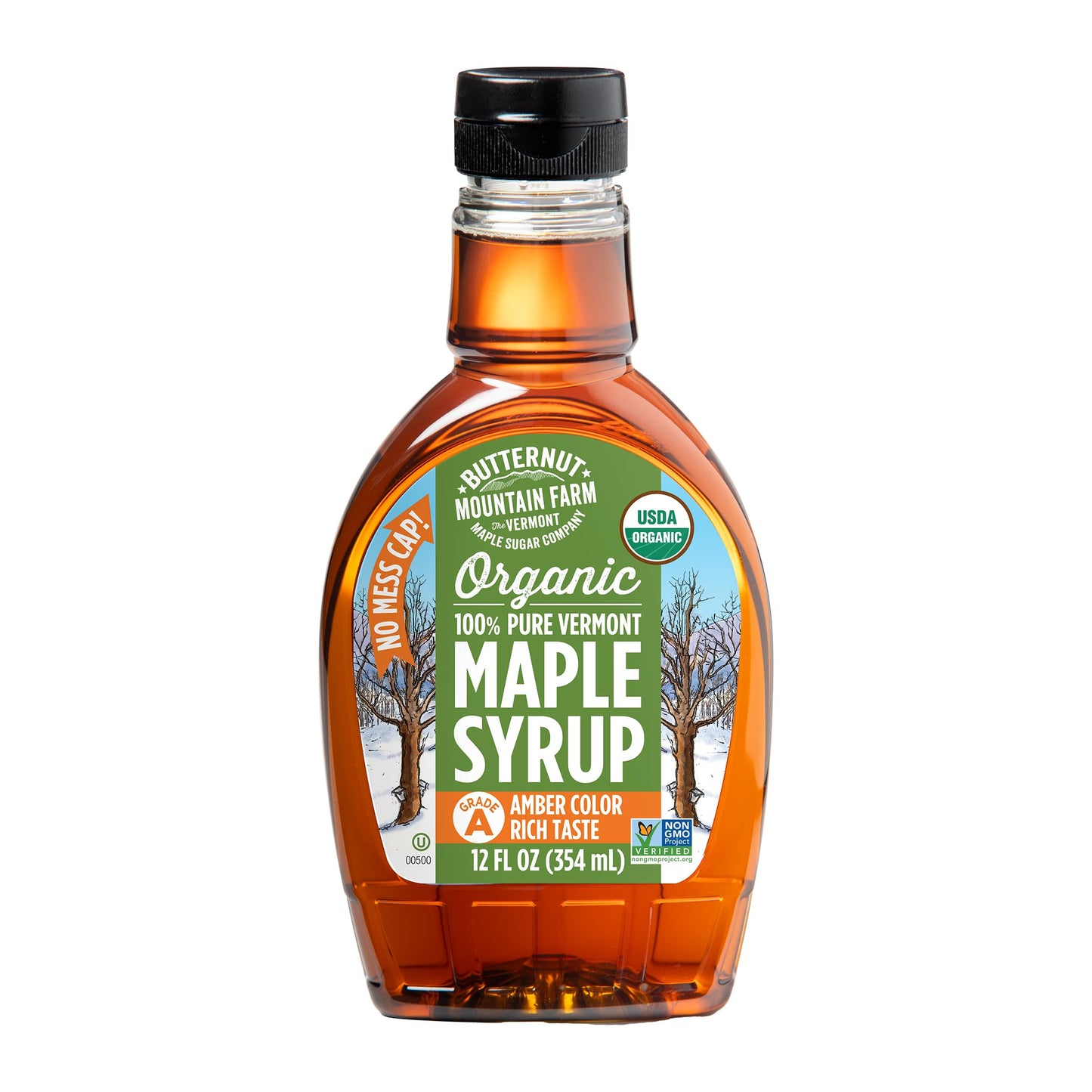 Butternut Mountain Farm Pure Vermont Maple Syrup, Grade A, Dark Color, Robust Taste, All Natural, Easy Pour, 32 Fl Oz, 1 Qt (Prev Grade B)