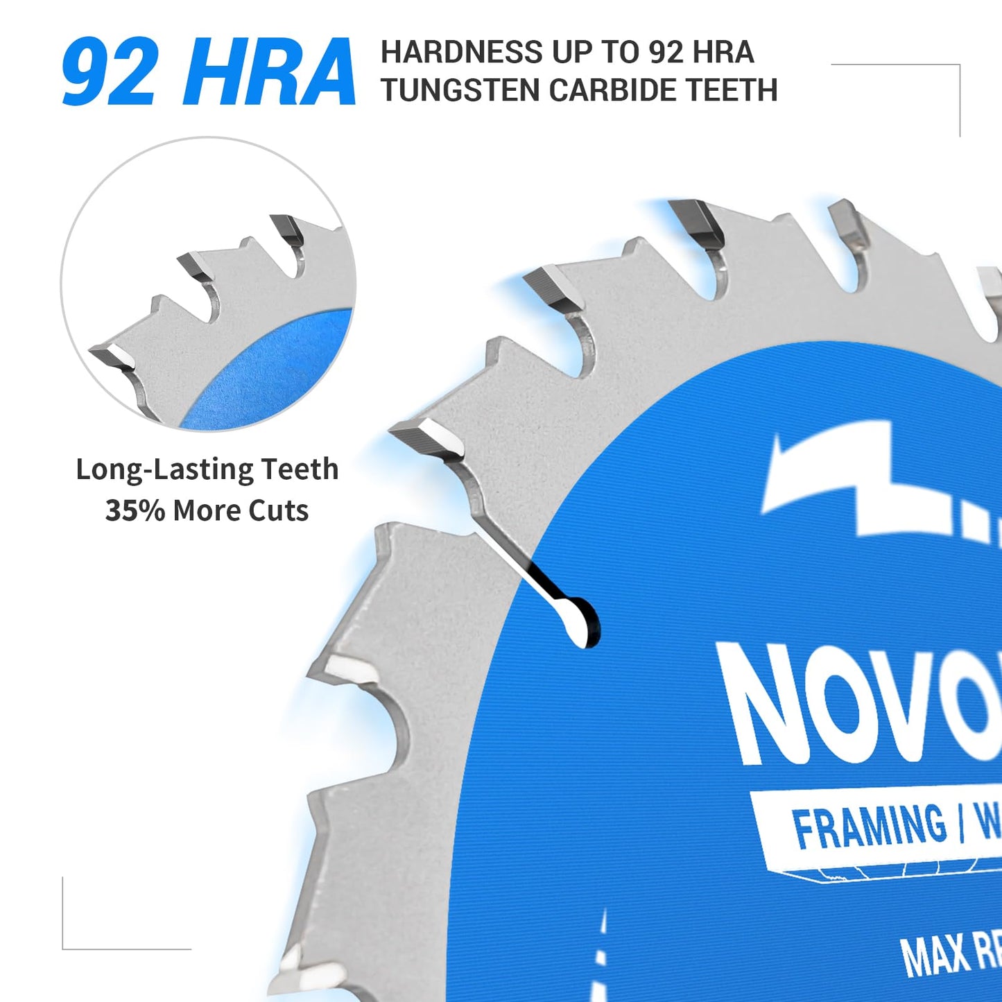Circular Saw Blade 7-1/4" 24T&40T&60T, Saw Blade with Arbor 5/8", ATB Circular Saw Blade, Professional for Wood Cutting, 3-Pack