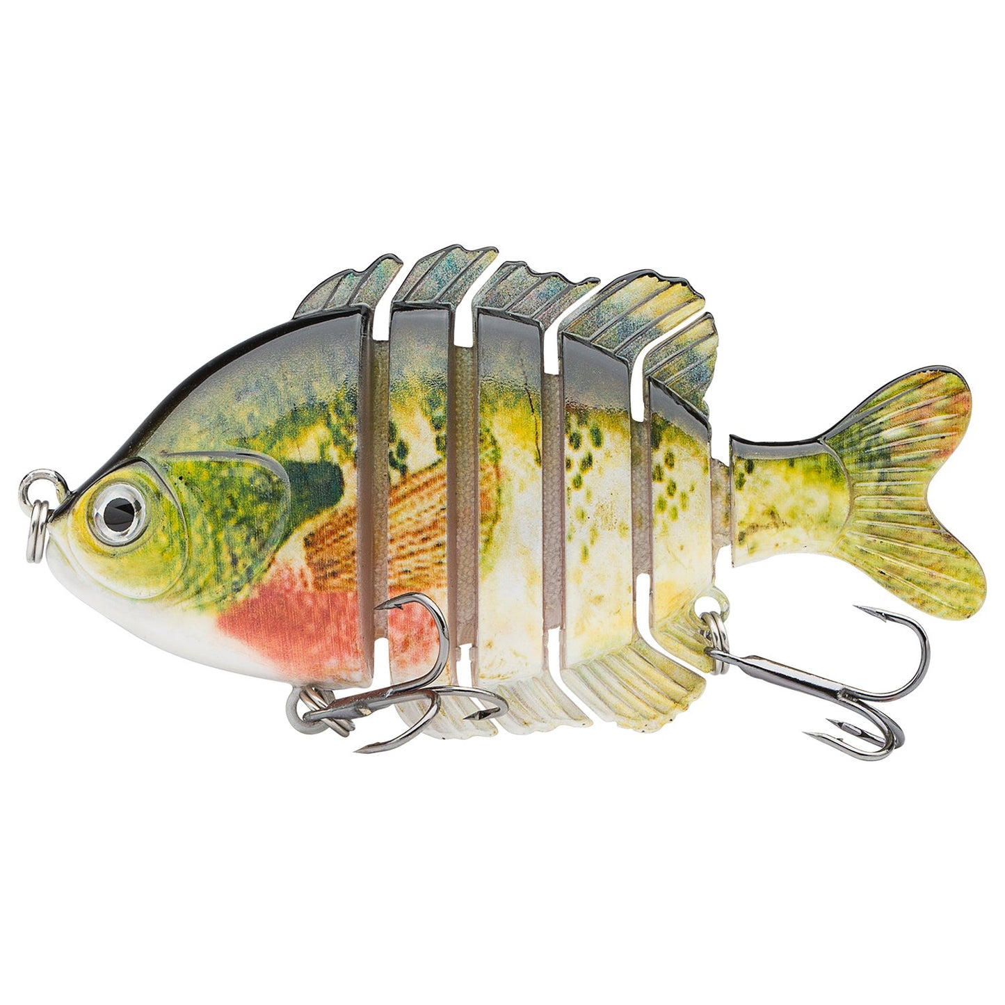 BASSDASH SwimPanfish Multi Jointed Panfish Bluegill Swimbaits Hard Topwater Bass Lures Fishing Lure Crank Saltwater 3.5in/0.85oz